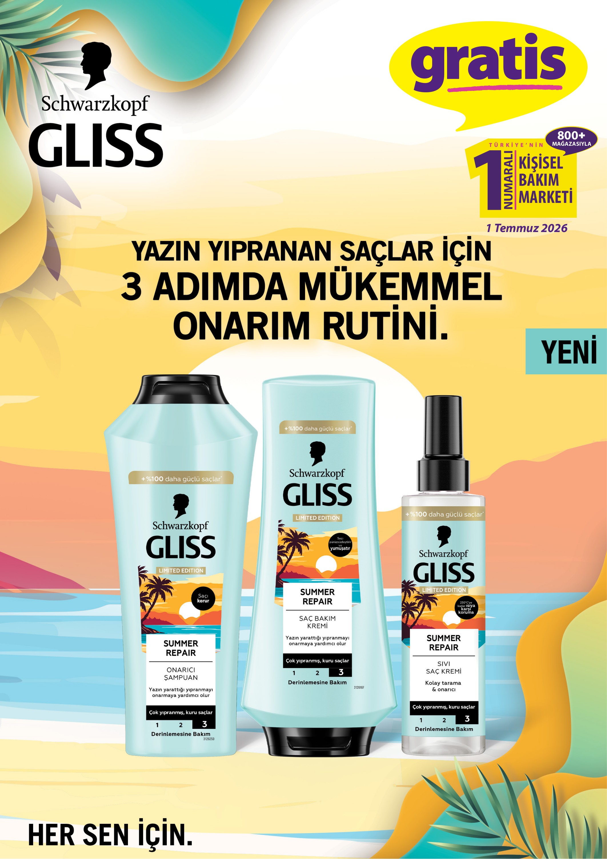 Gratis Broşürü 1 Temmuz-2 Ağustos — sayfa 1