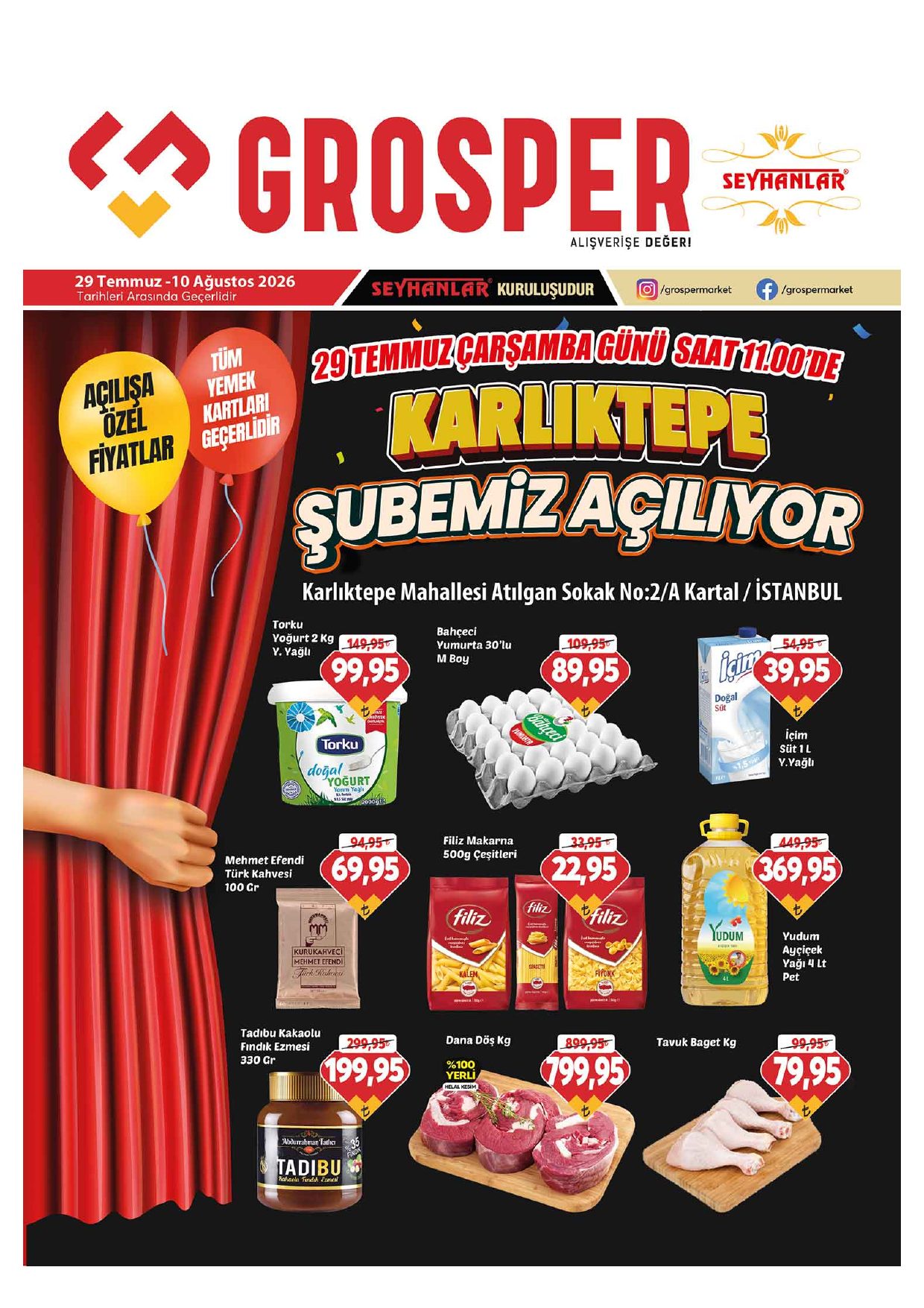 Grosper Broşürü 29 Temmuz-10 Ağustos — sayfa 1
