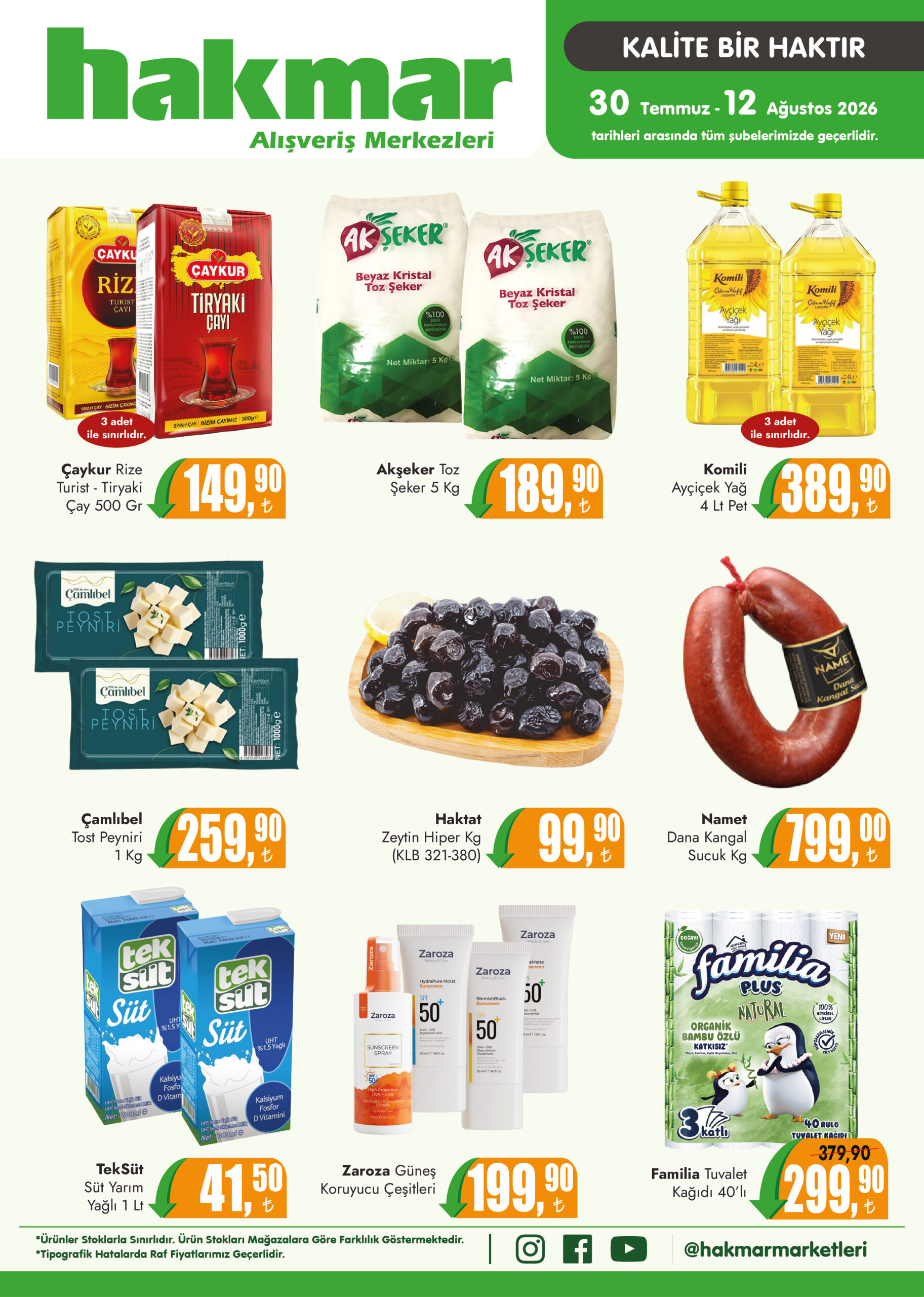Hakmar Broşürü 30 Temmuz-12 Ağustos