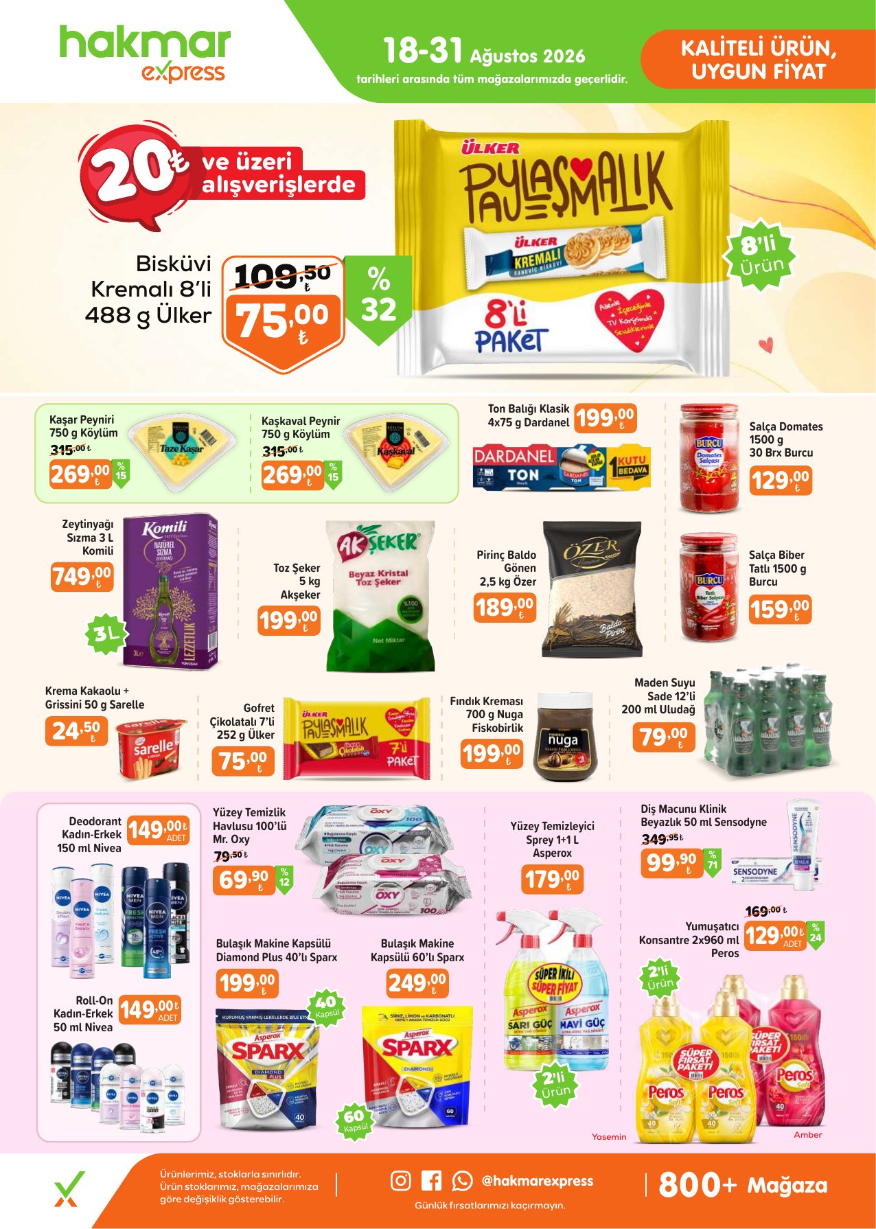 Hakmar Express Broşürü Salı 18-31 Ağustos