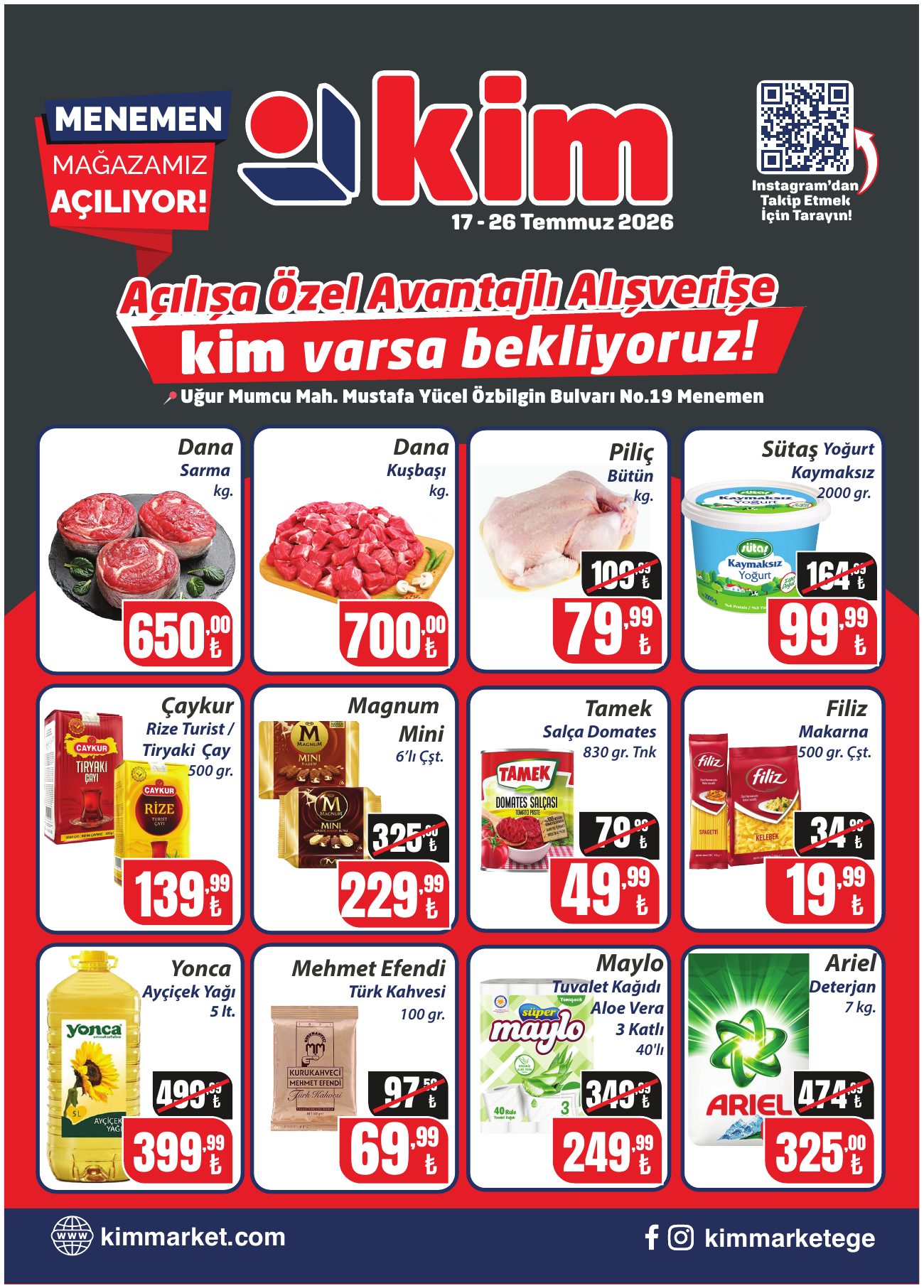 Kim Market Broşürü 17-26 Temmuz I Yeni Mağaza Açılış Özel — sayfa 1