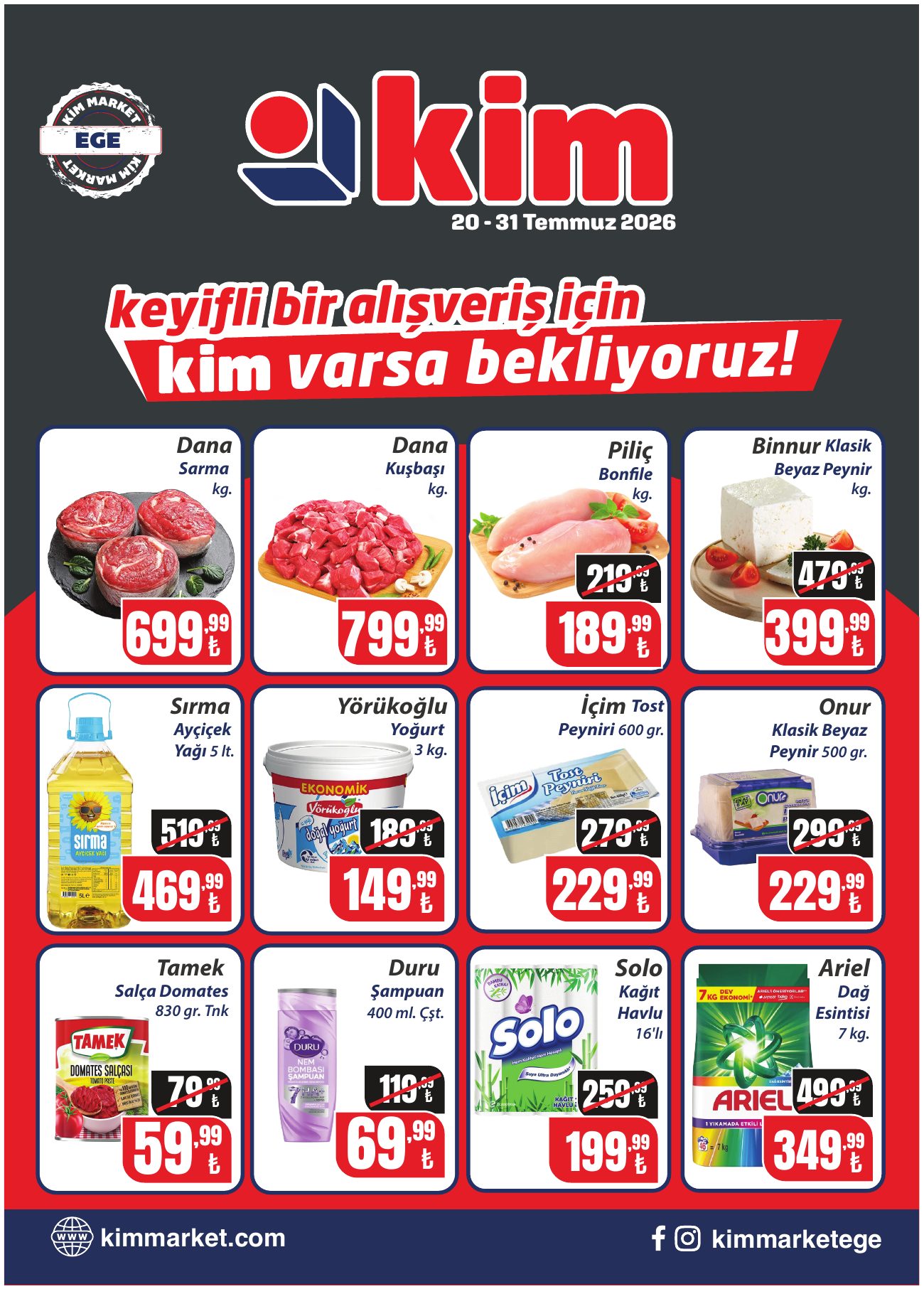 Kim Market Broşürü 20 - 31 Temmuz | Ege — sayfa 1