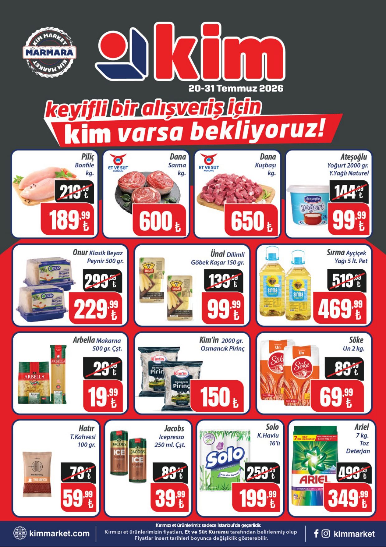 Kim Market Broşürü 20 - 31 Temmuz | Marmara