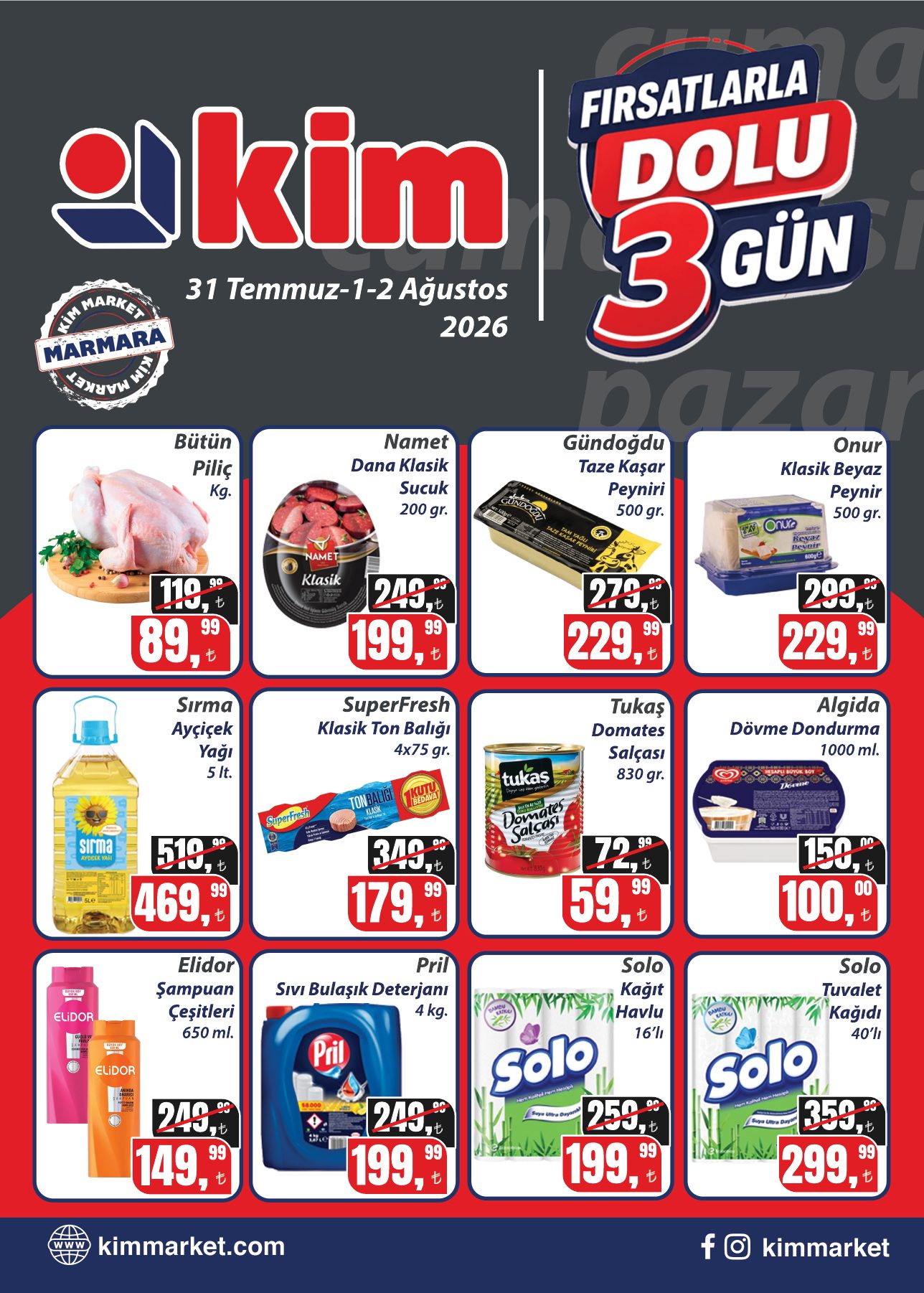 Kim Market Broşürü 31 Temmuz-2 Ağustos | Marmara