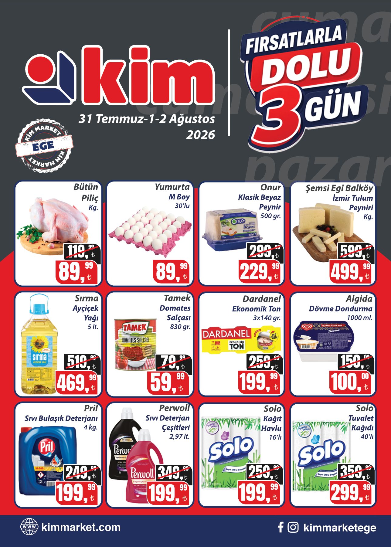 Kim Market Broşürü 31 Temmuz-2 Ağustos | Ege — sayfa 1