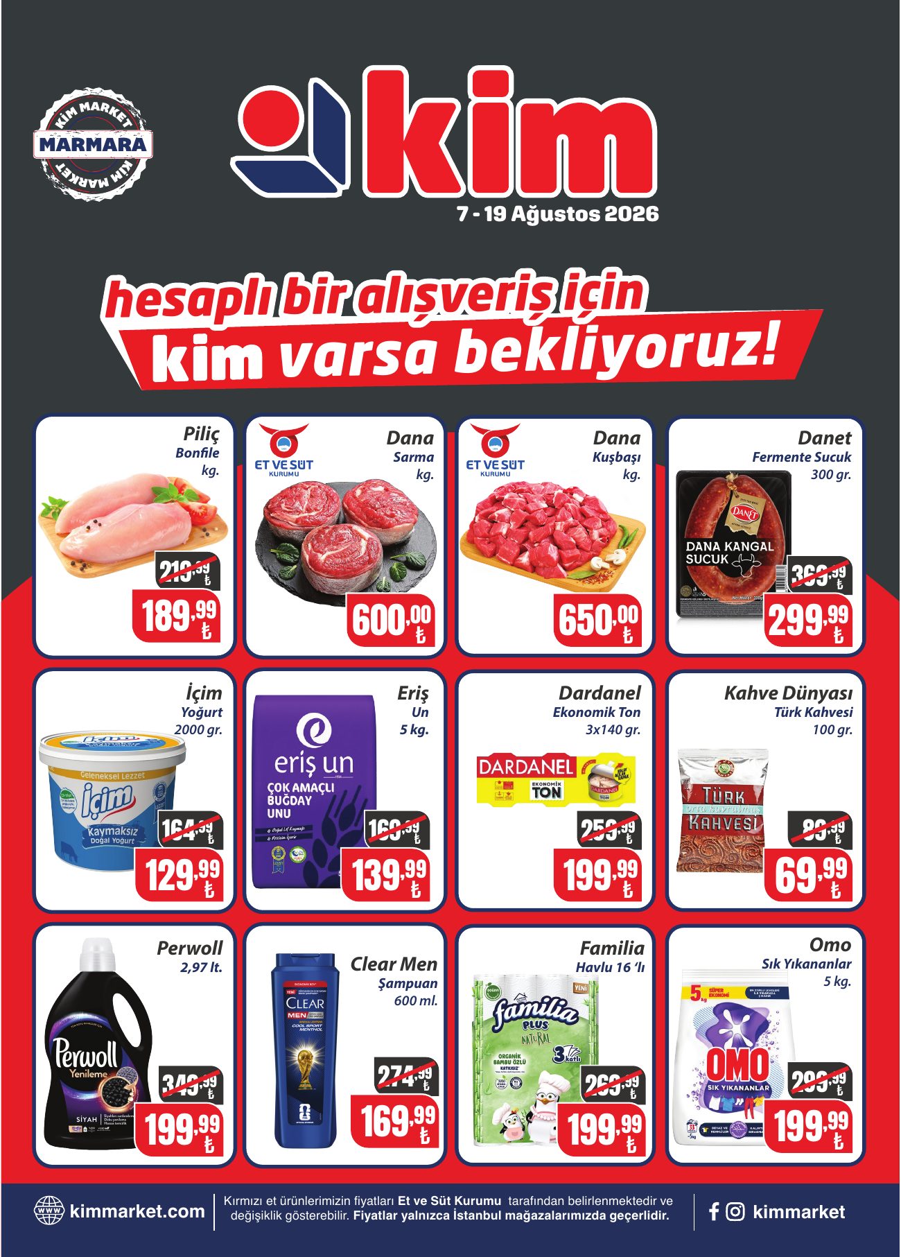 Kim Market Broşürü 7-19 Ağustos | Marmara