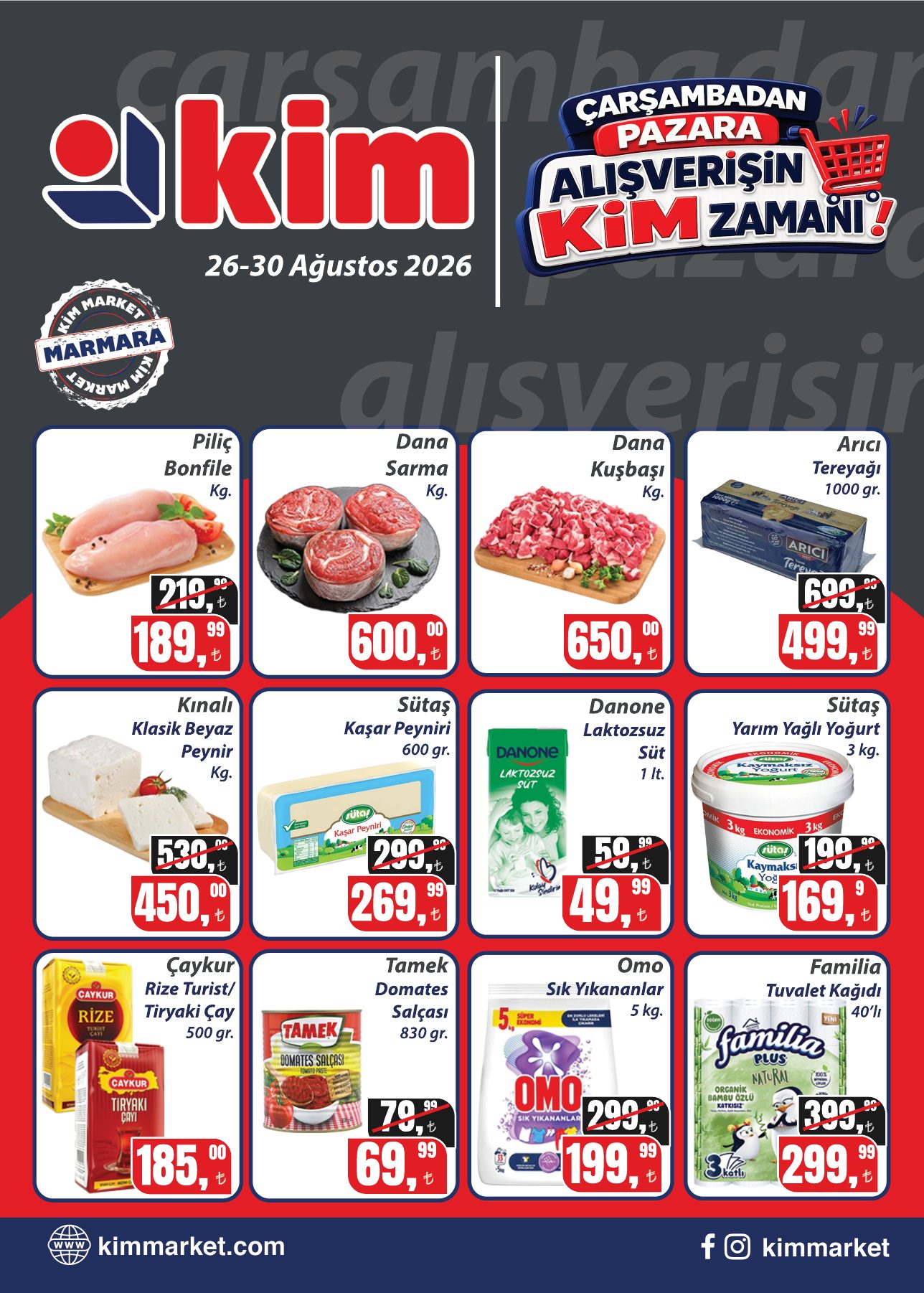 Kim Market Broşürü 26-30 Ağustos | Marmara