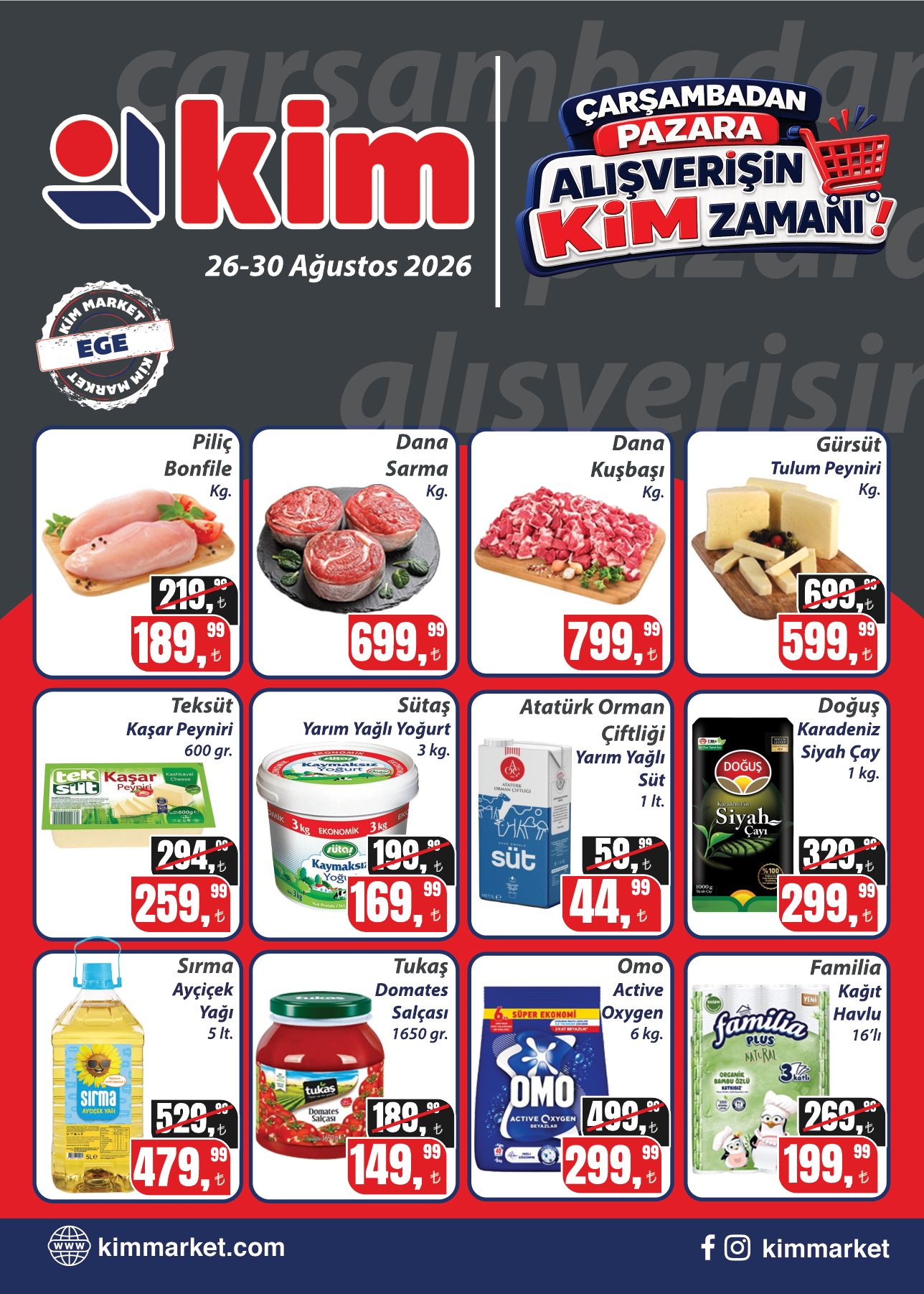 Kim Market Broşürü 26-30 Ağustos | Ege