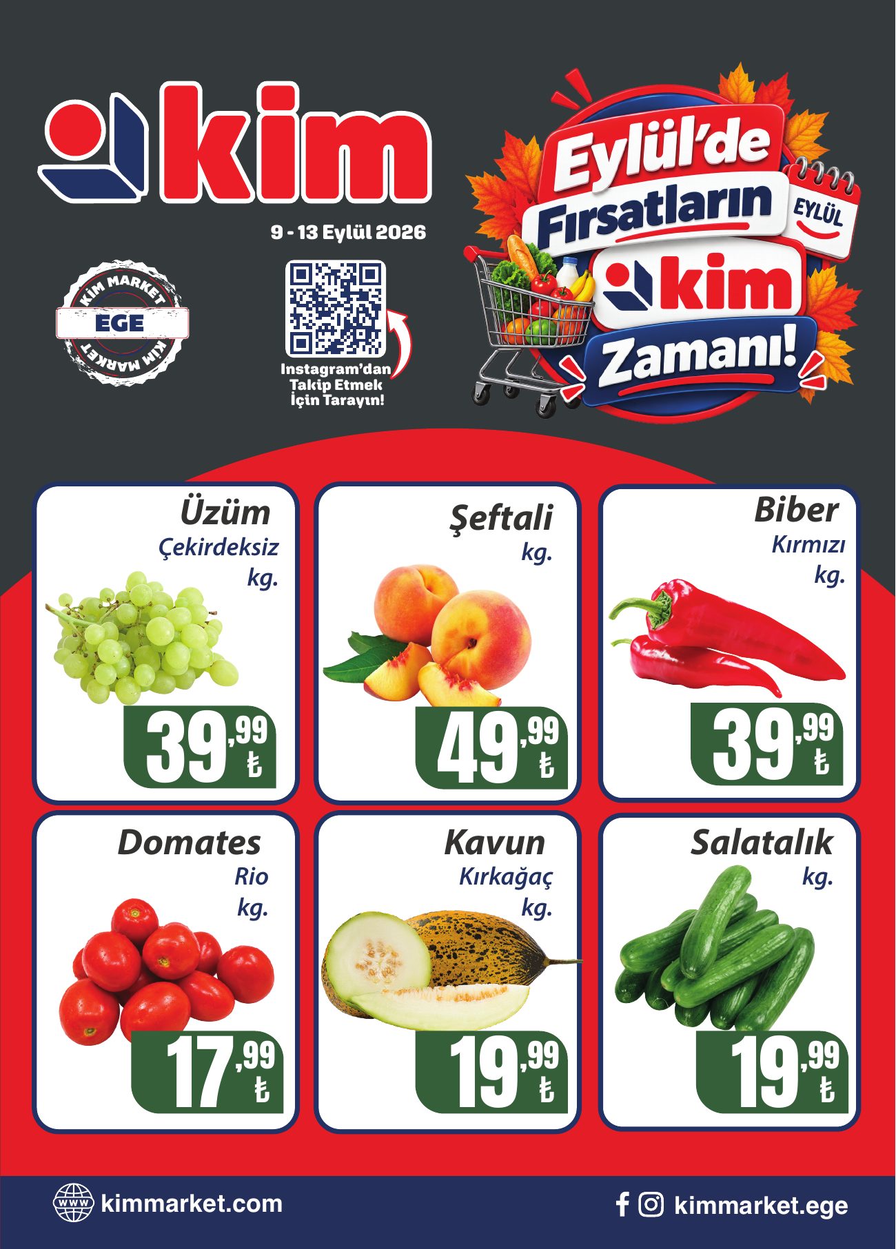 Kim Market Broşürü 9-13 Eylül | Ege