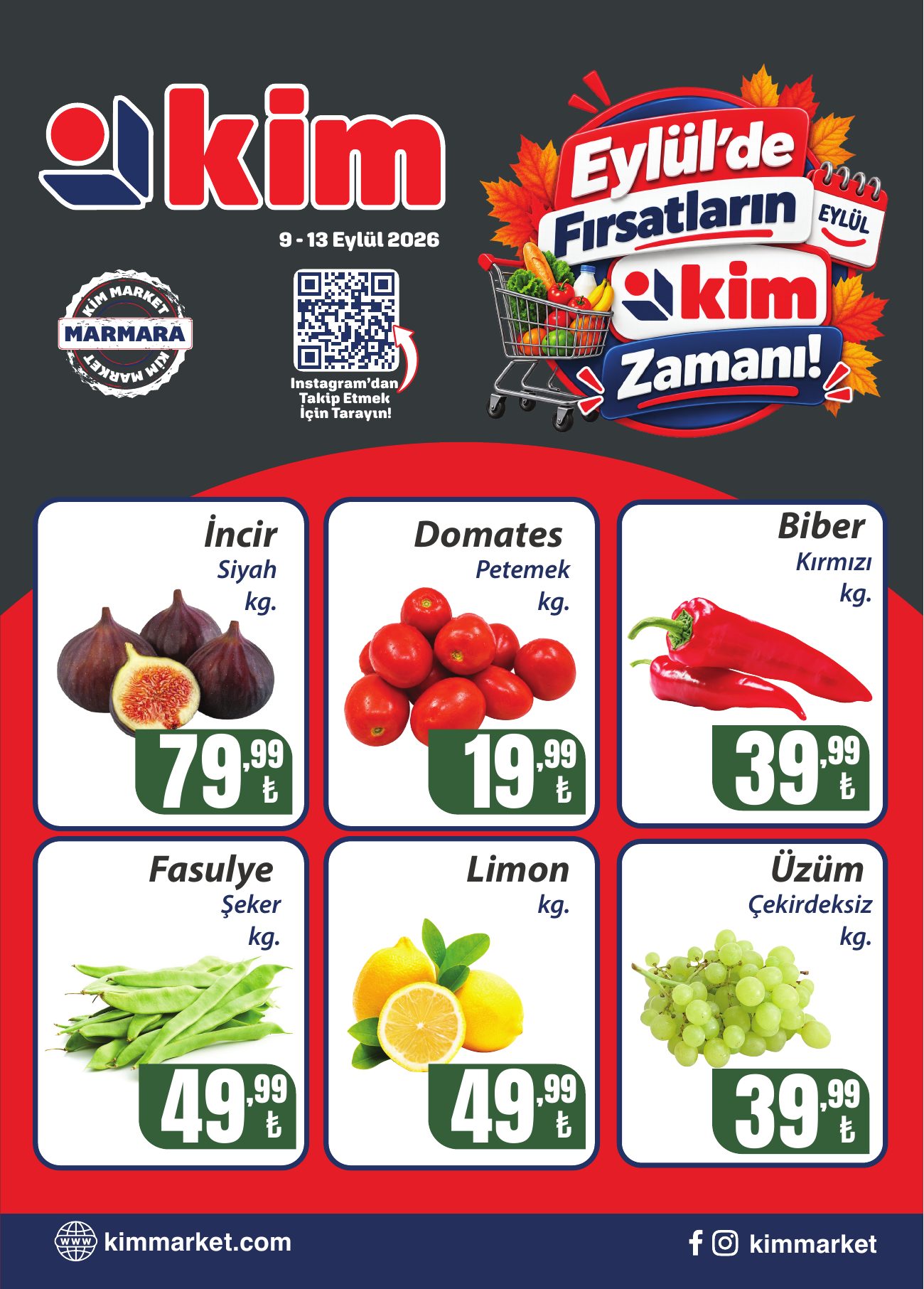 Kim Market Broşürü 9-13 Eylül | Marmara