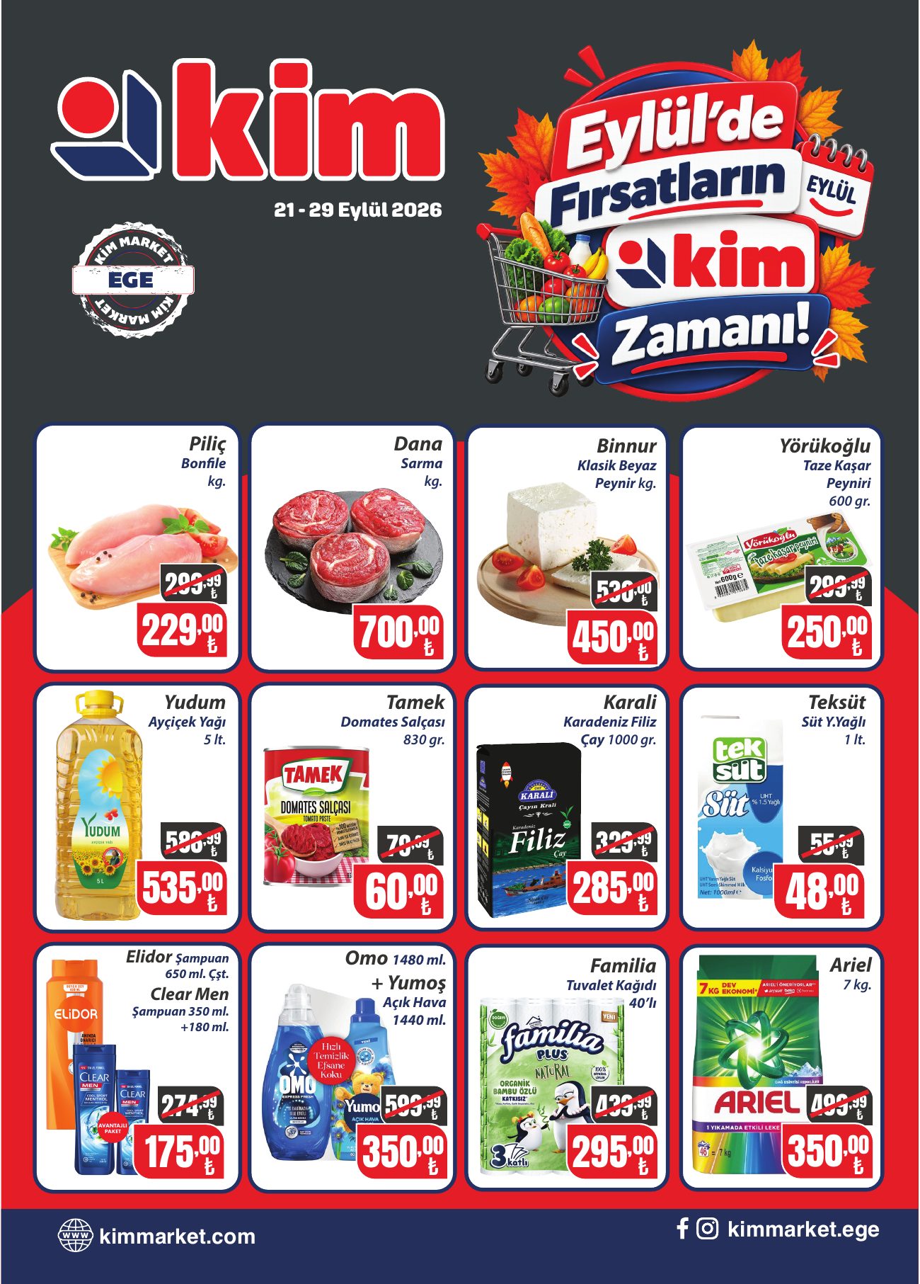 Kim Market Broşürü 21-29 Eylül | Ege — sayfa 1