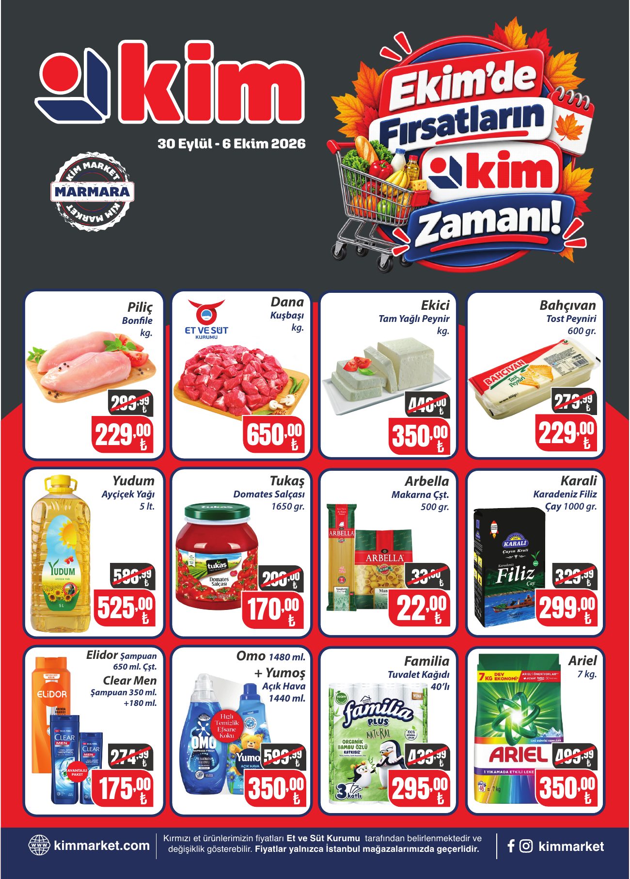 Kim Market Broşürü 30 Eylül-6 Ekim | Marmara