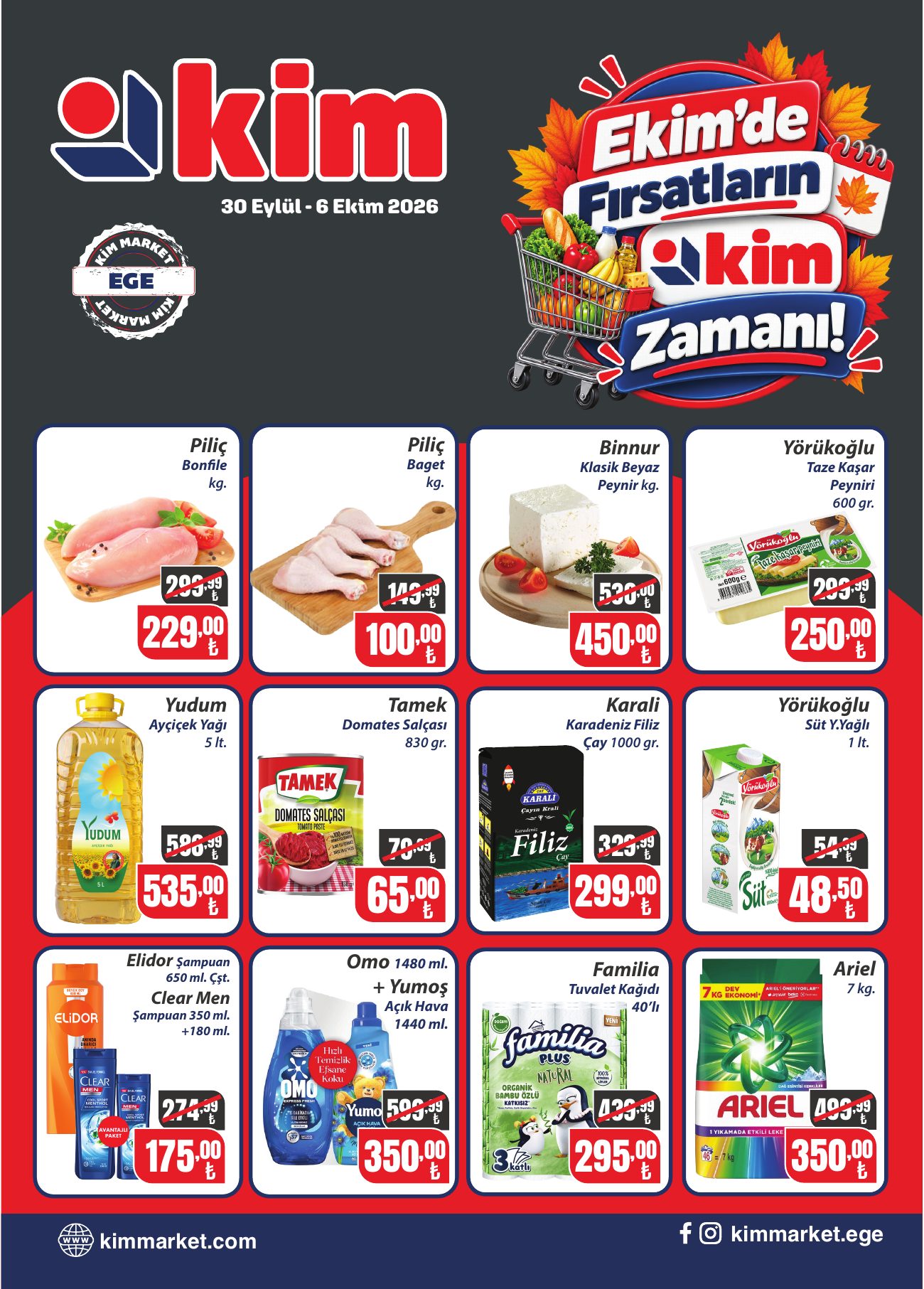 Kim Market Broşürü 30 Eylül-6 Ekim | Ege — sayfa 1