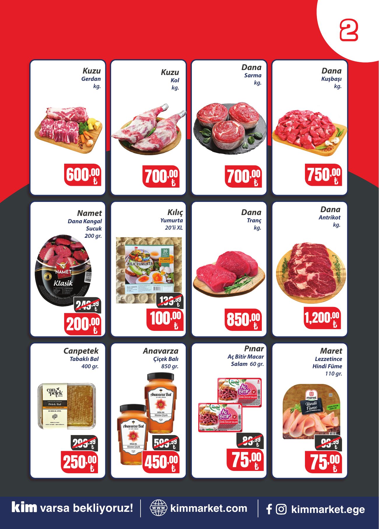 Kim Market Broşürü 30 Eylül-6 Ekim | Ege — sayfa 2