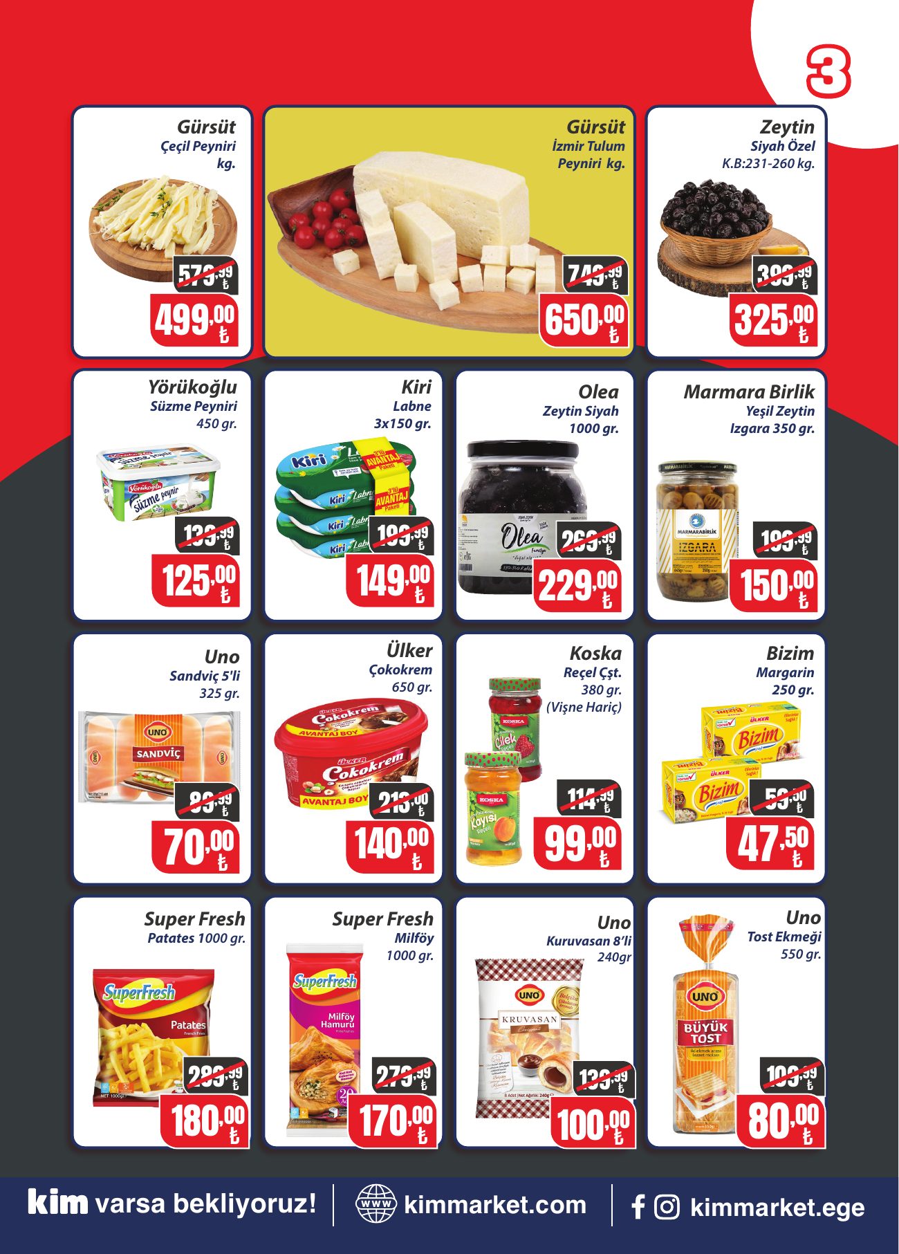 Kim Market Broşürü 30 Eylül-6 Ekim | Ege — sayfa 3