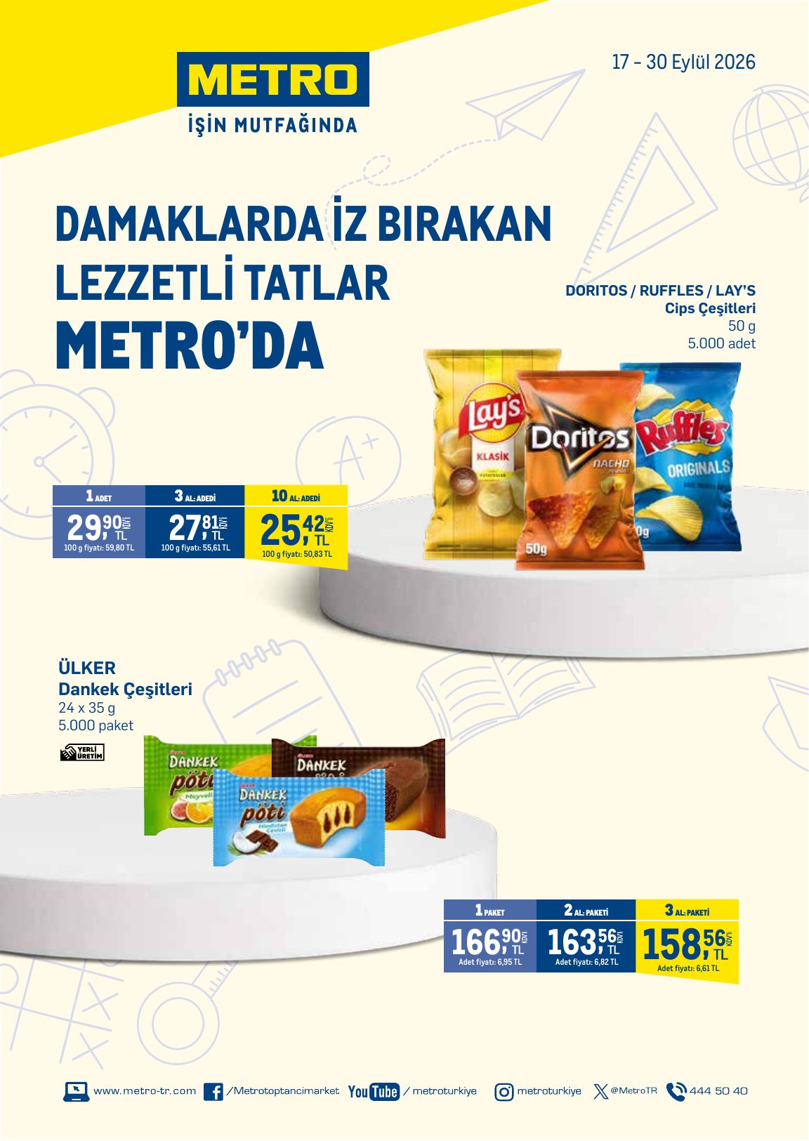 Metro Türkiye Broşürü Damaklarda İz Bırakan Lezzetli Tatlar Metro'da 17-30 Eylül