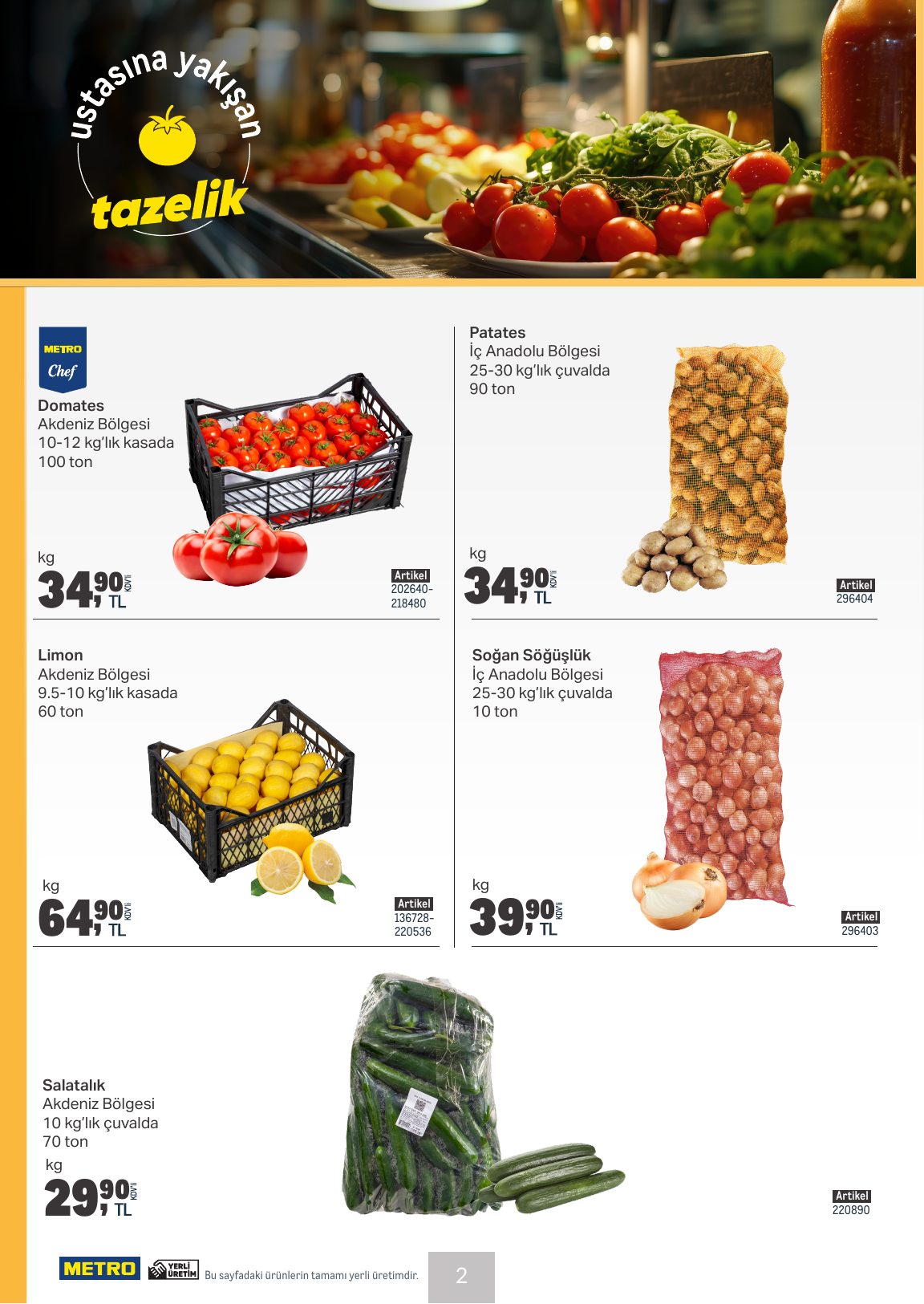 Metro Türkiye Broşürü Et Tavuk Köfte — sayfa 2