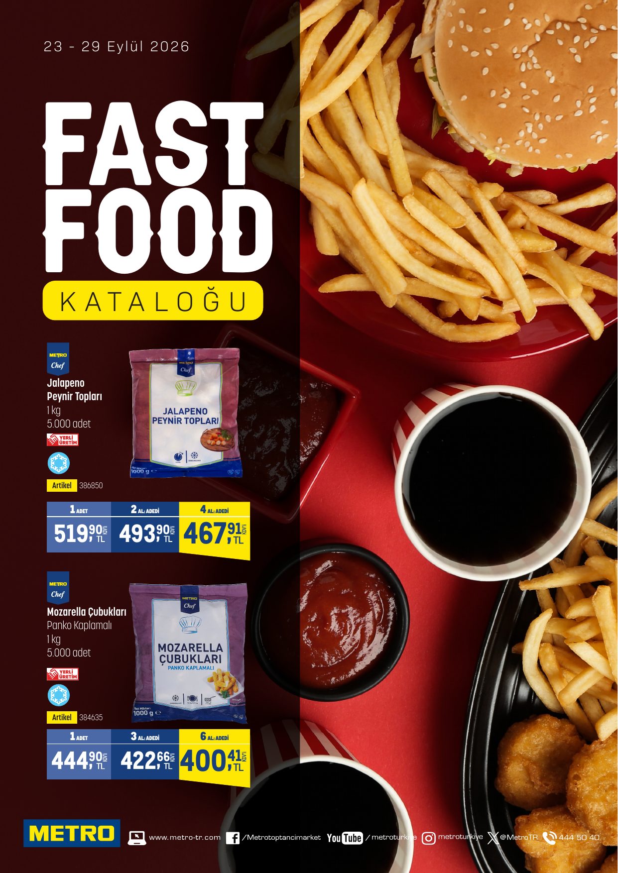 Metro Türkiye Broşürü Fast Food — sayfa 1