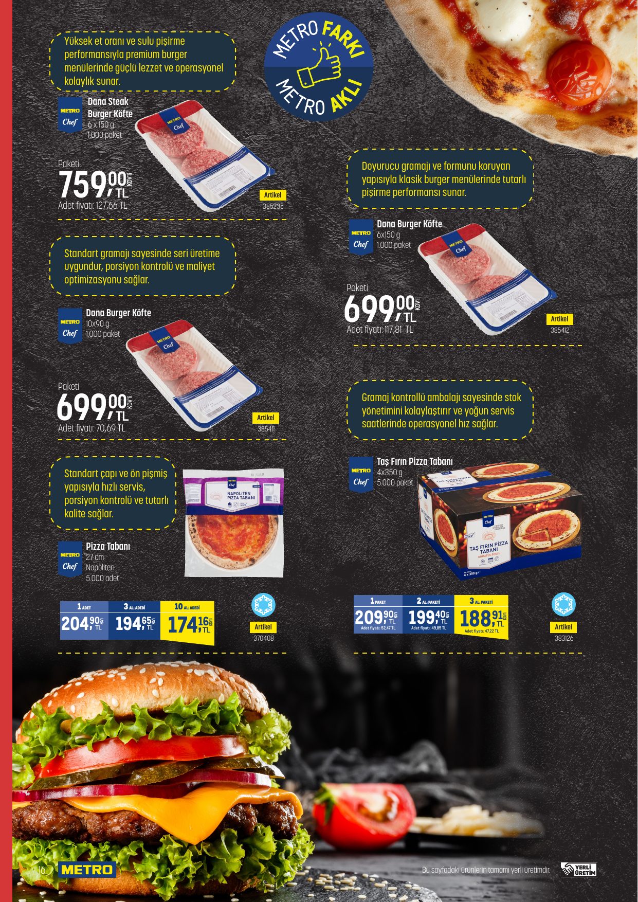 Metro Türkiye Broşürü Fast Food — sayfa 16