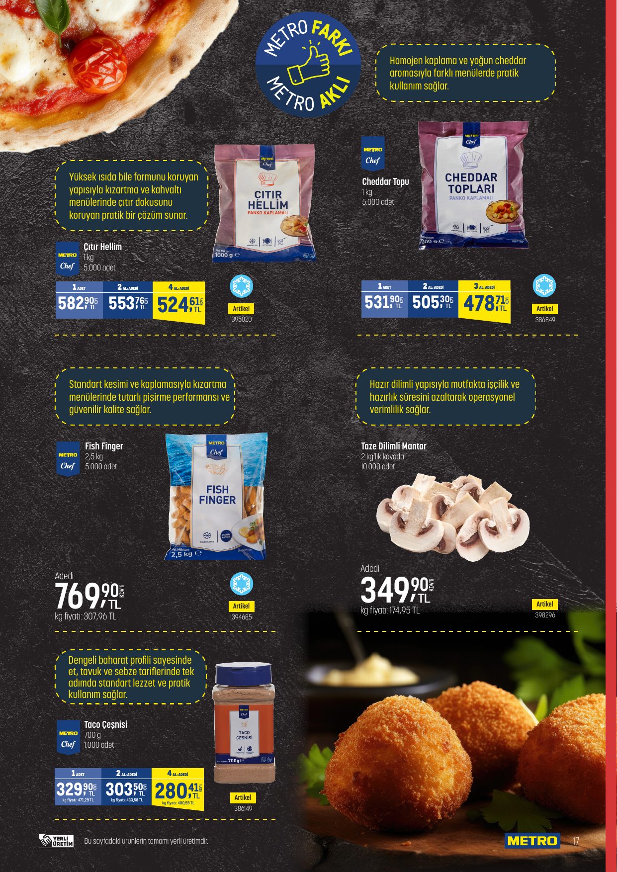 Metro Türkiye Broşürü Fast Food — sayfa 17