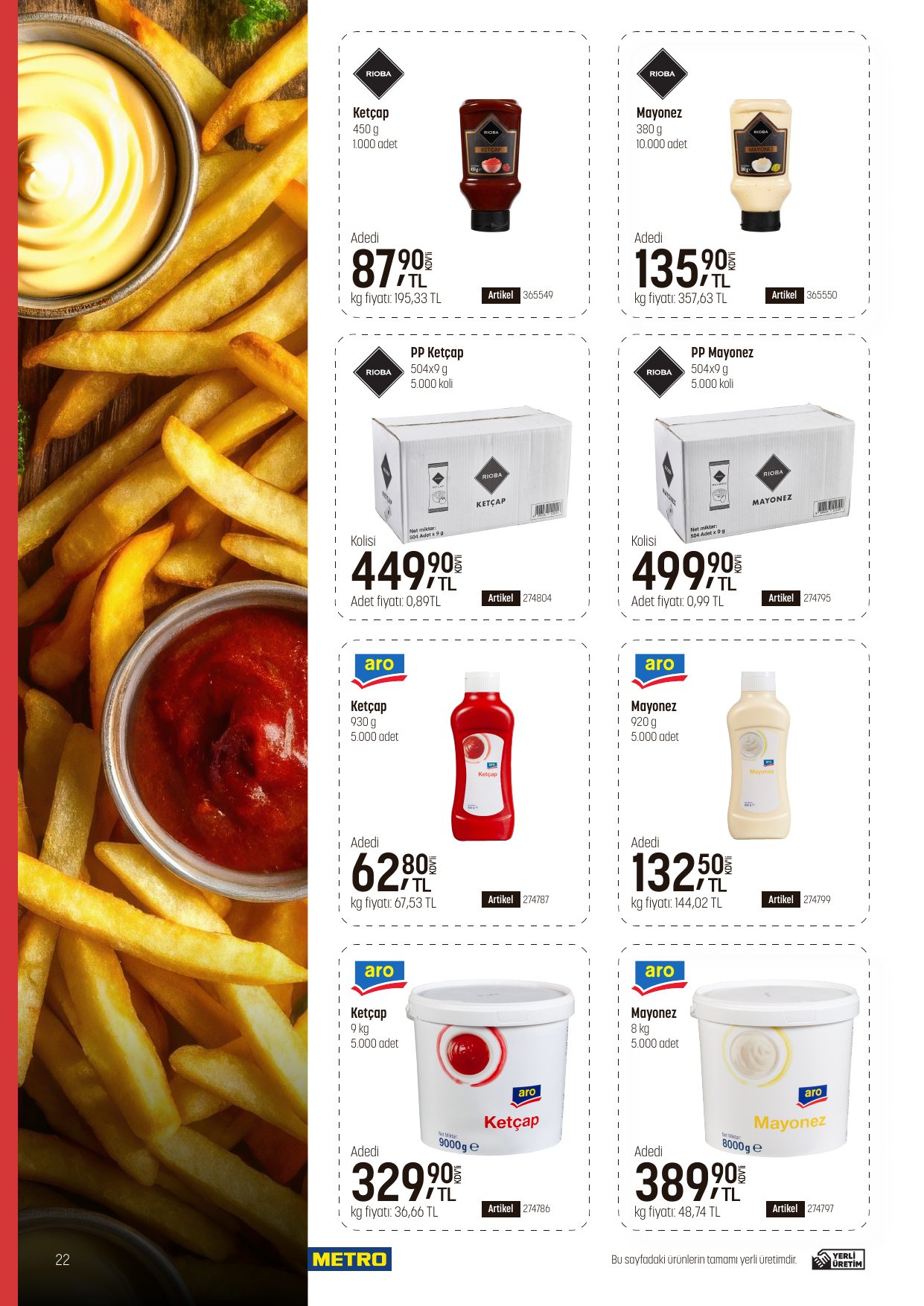 Metro Türkiye Broşürü Fast Food — sayfa 22