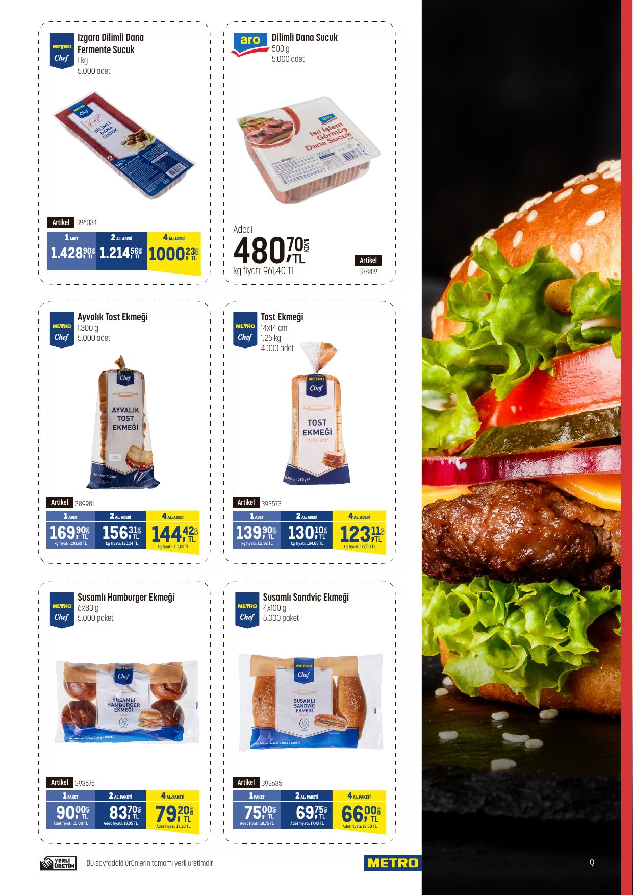 Metro Türkiye Broşürü Fast Food — sayfa 9