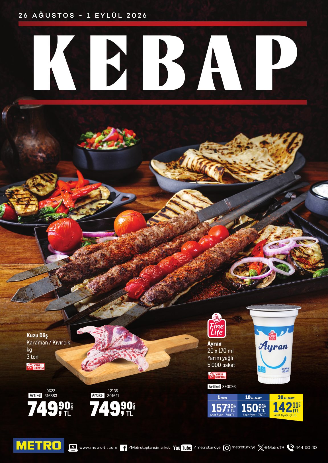 Metro Türkiye Broşürü Kebap