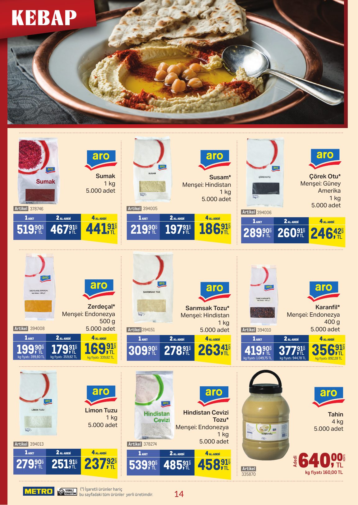 Metro Türkiye Broşürü Kebap 9-15 Eylül — sayfa 14