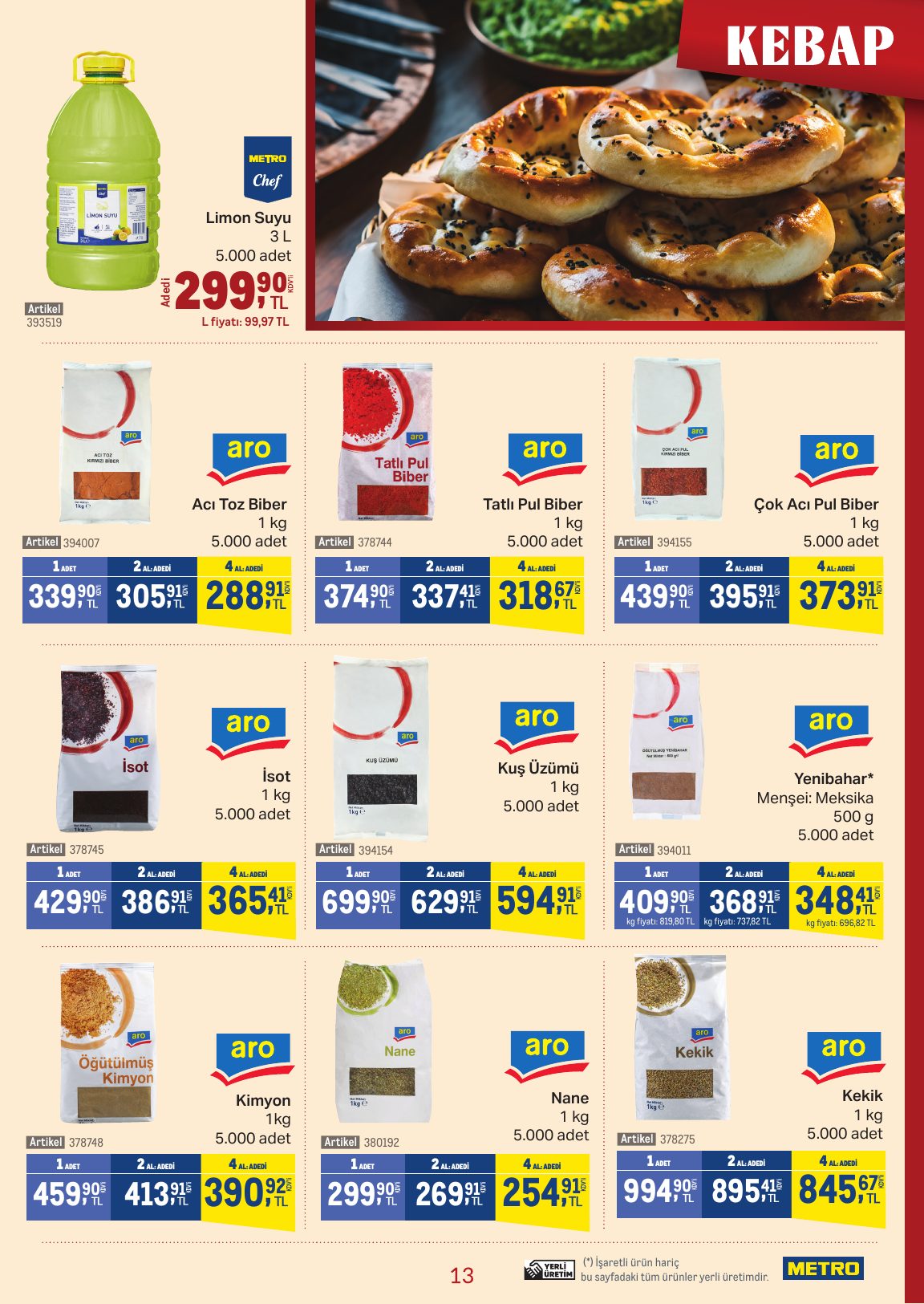 Metro Türkiye Broşürü Kebap — sayfa 13