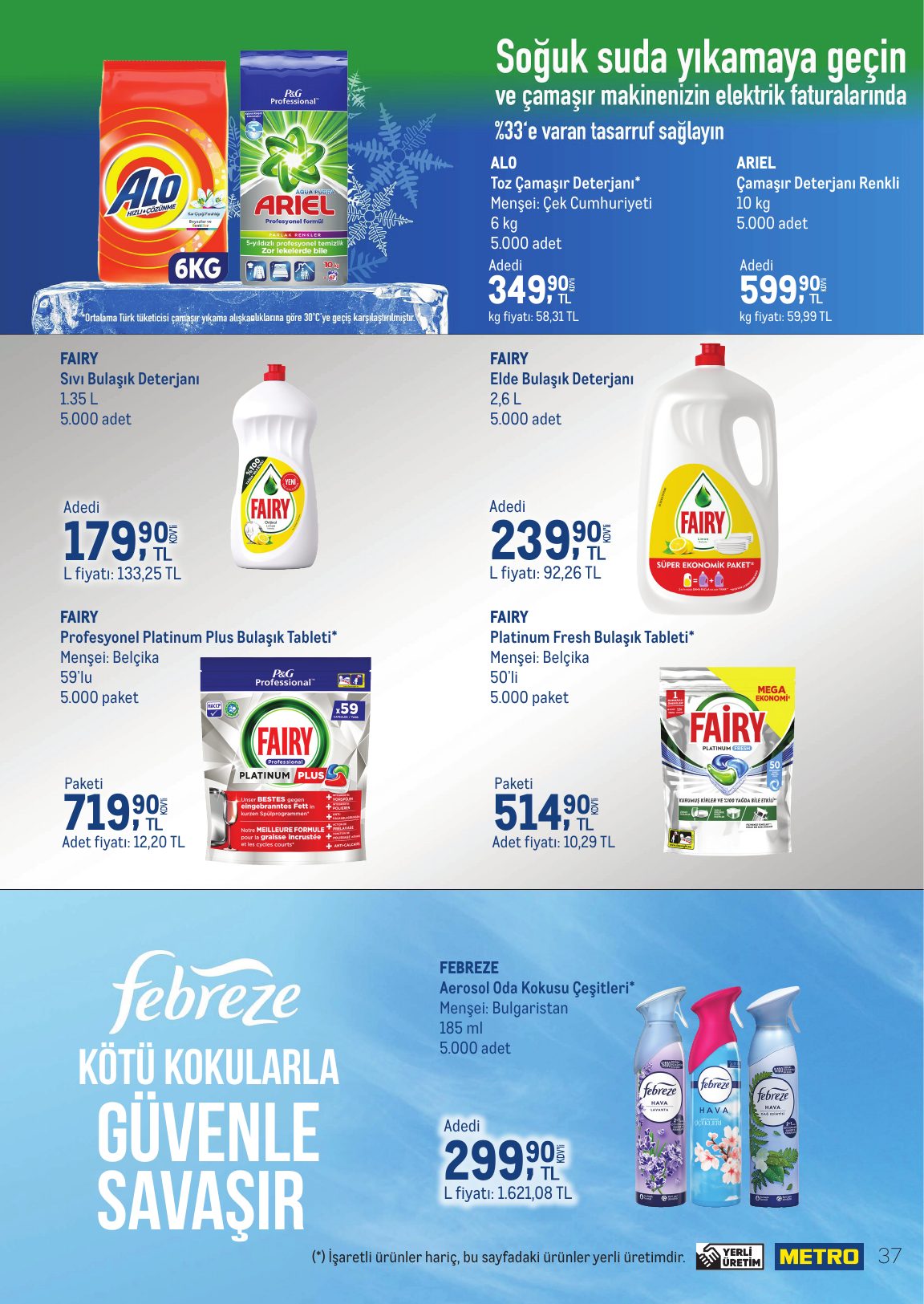 Metro Türkiye Broşürü Temizlik | Kişisel bakım 1-30 Eylül — sayfa 37