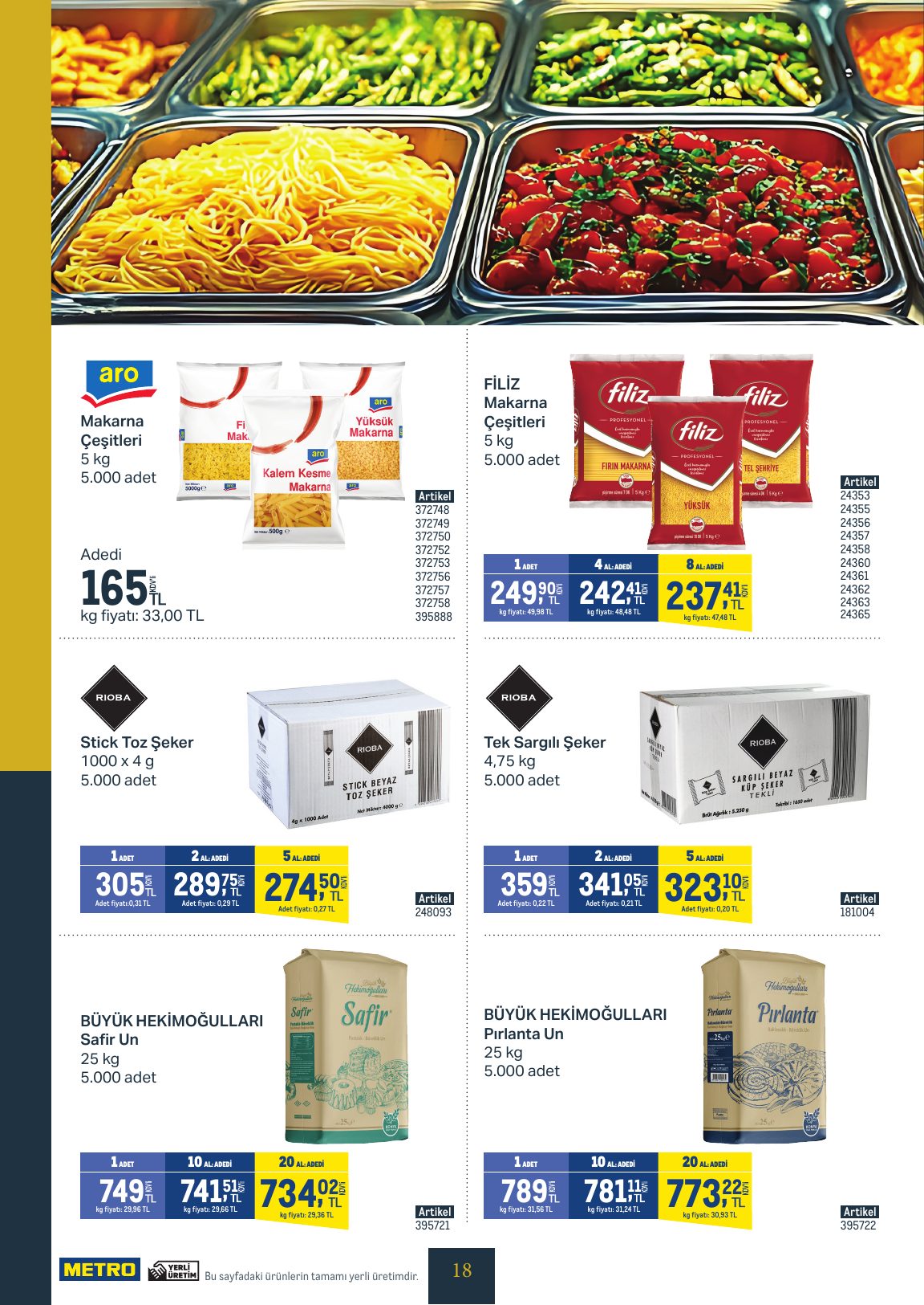 Metro Türkiye Broşürü Kurum & İşletme Mutfakları 2-8 Eylül — sayfa 18