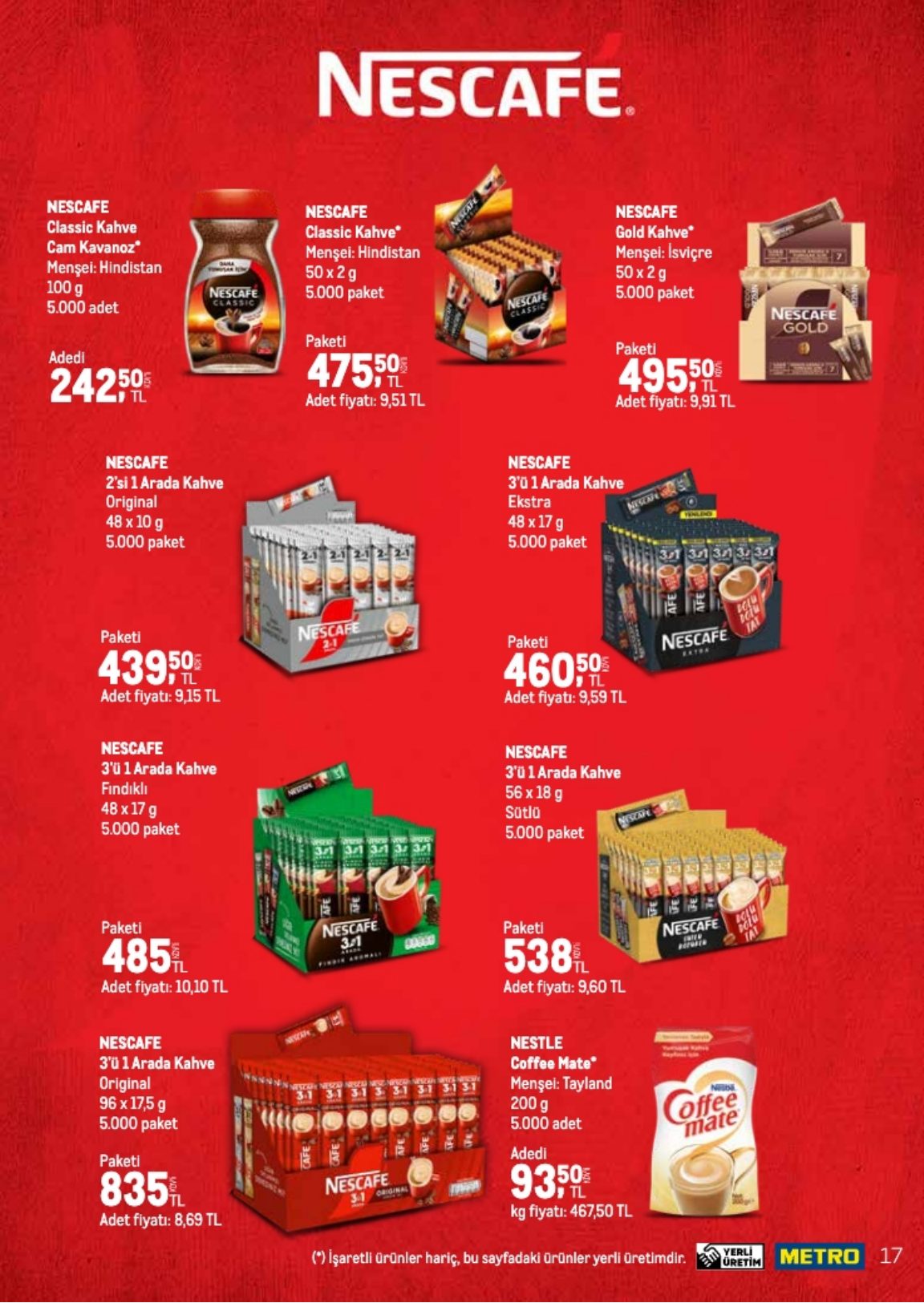 Metro Türkiye Broşürü Q4 Tedarikçi Flyer 2026 — sayfa 17