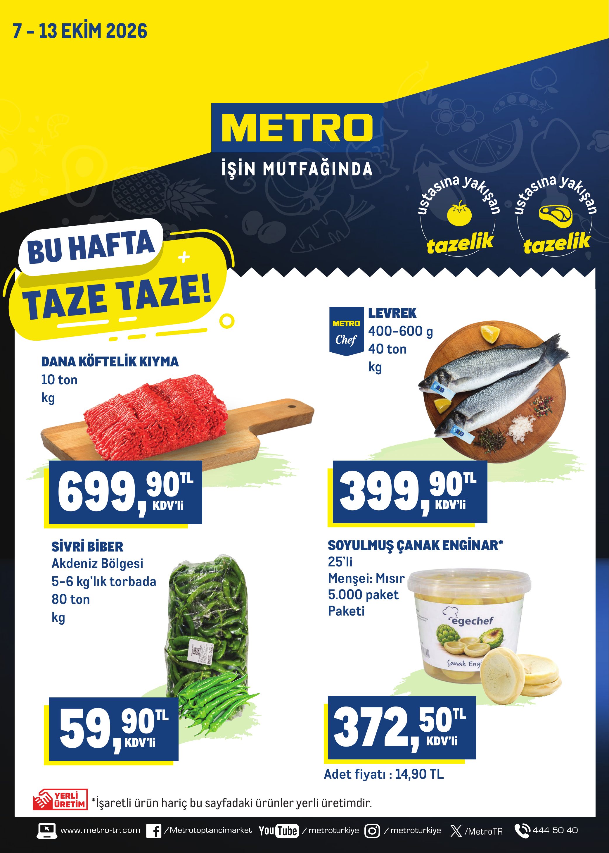 Metro Türkiye Broşürü Taze Ürünler — sayfa 1