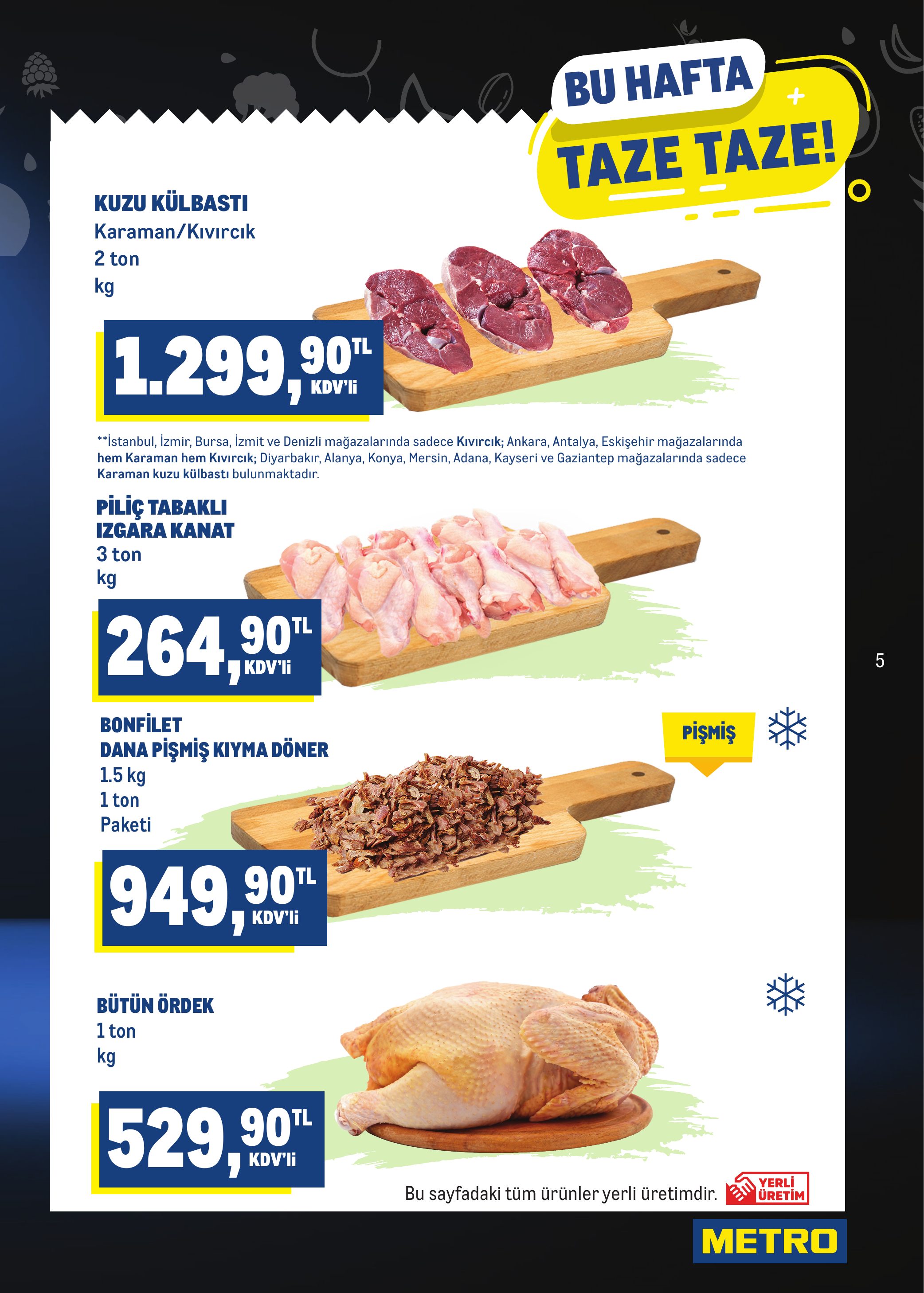 Metro Türkiye Broşürü Taze Ürünler — sayfa 5