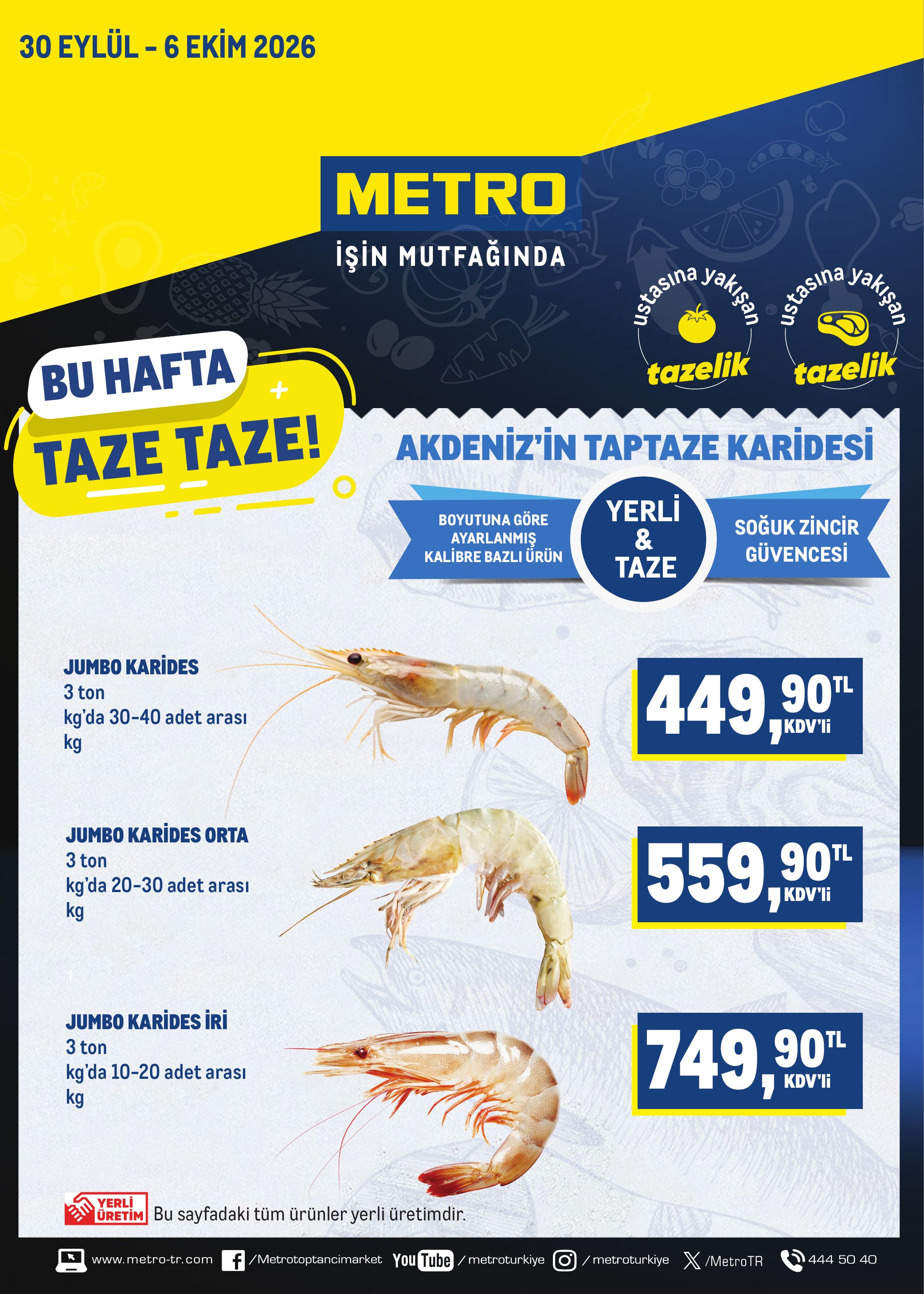 Metro Türkiye Broşürü Taze Ürünler — sayfa 1