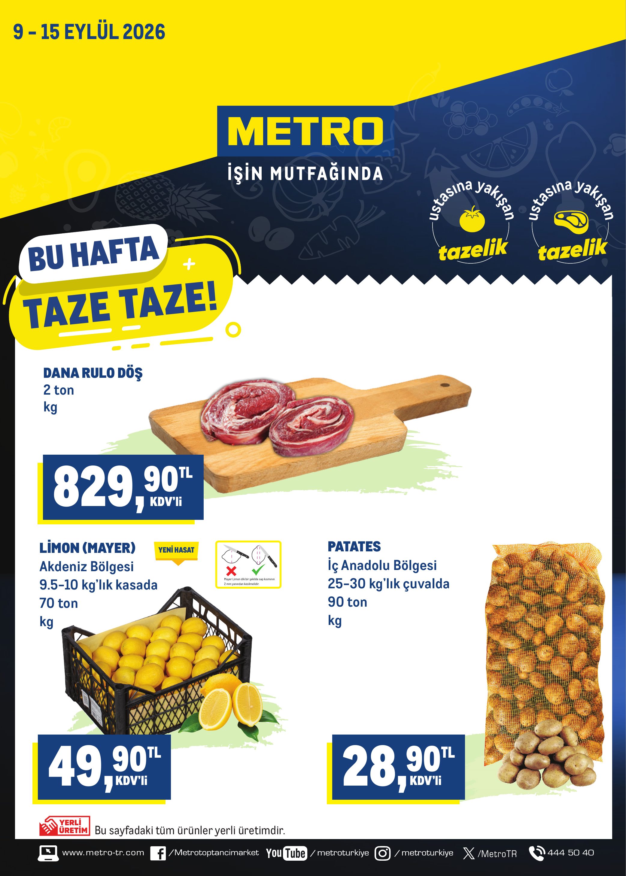 Metro Türkiye Broşürü Taze Ürünler 9-15 Eylül