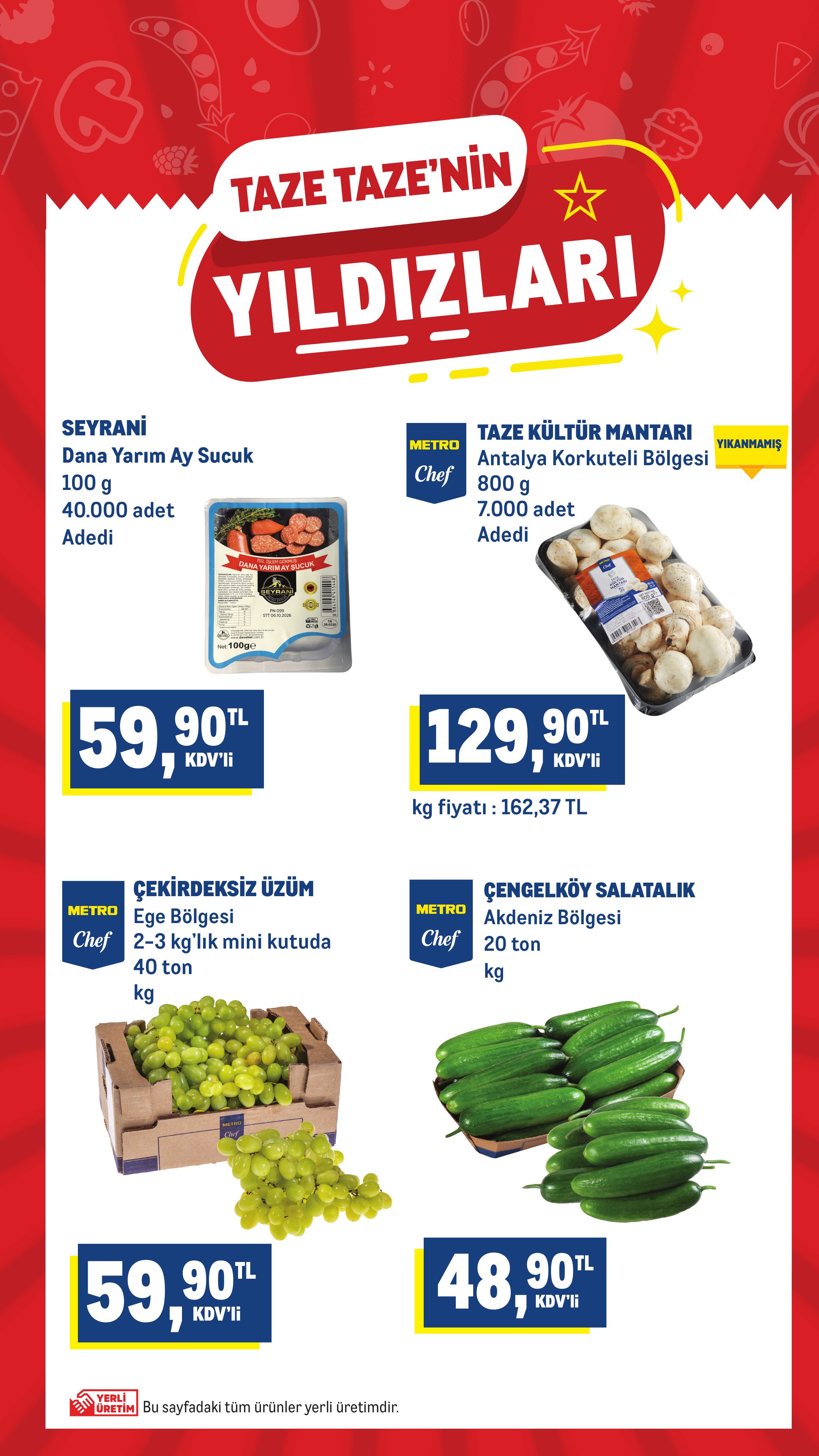 Metro Türkiye Broşürü Taze Ürünler 19-25 Ağustos — sayfa 2