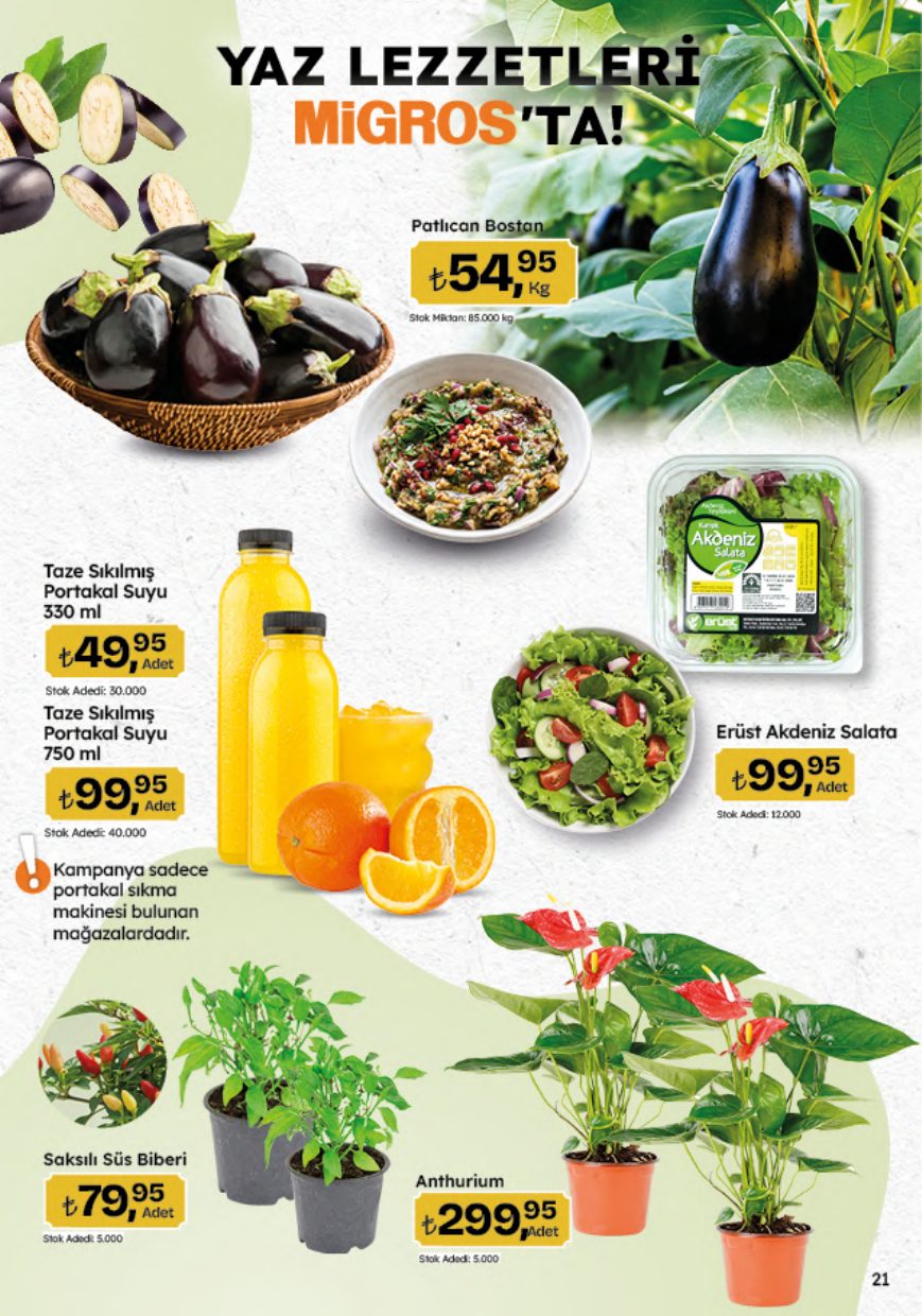 Migros Broşürü 5M Migroskop 23 Temmuz-5 Ağustos — sayfa 21