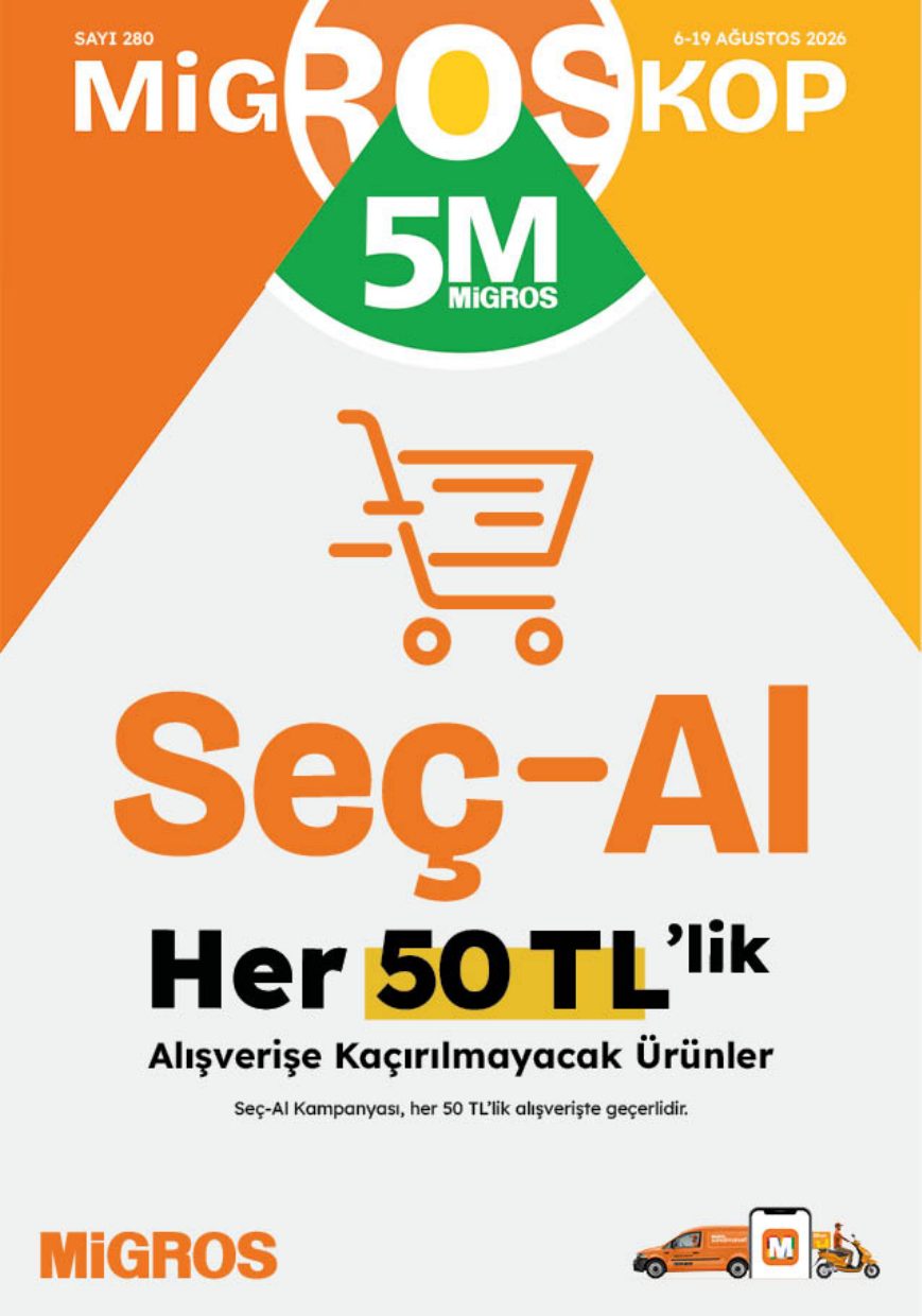 Migros Broşürü 5M Migroskop 6-19 Ağustos — sayfa 1