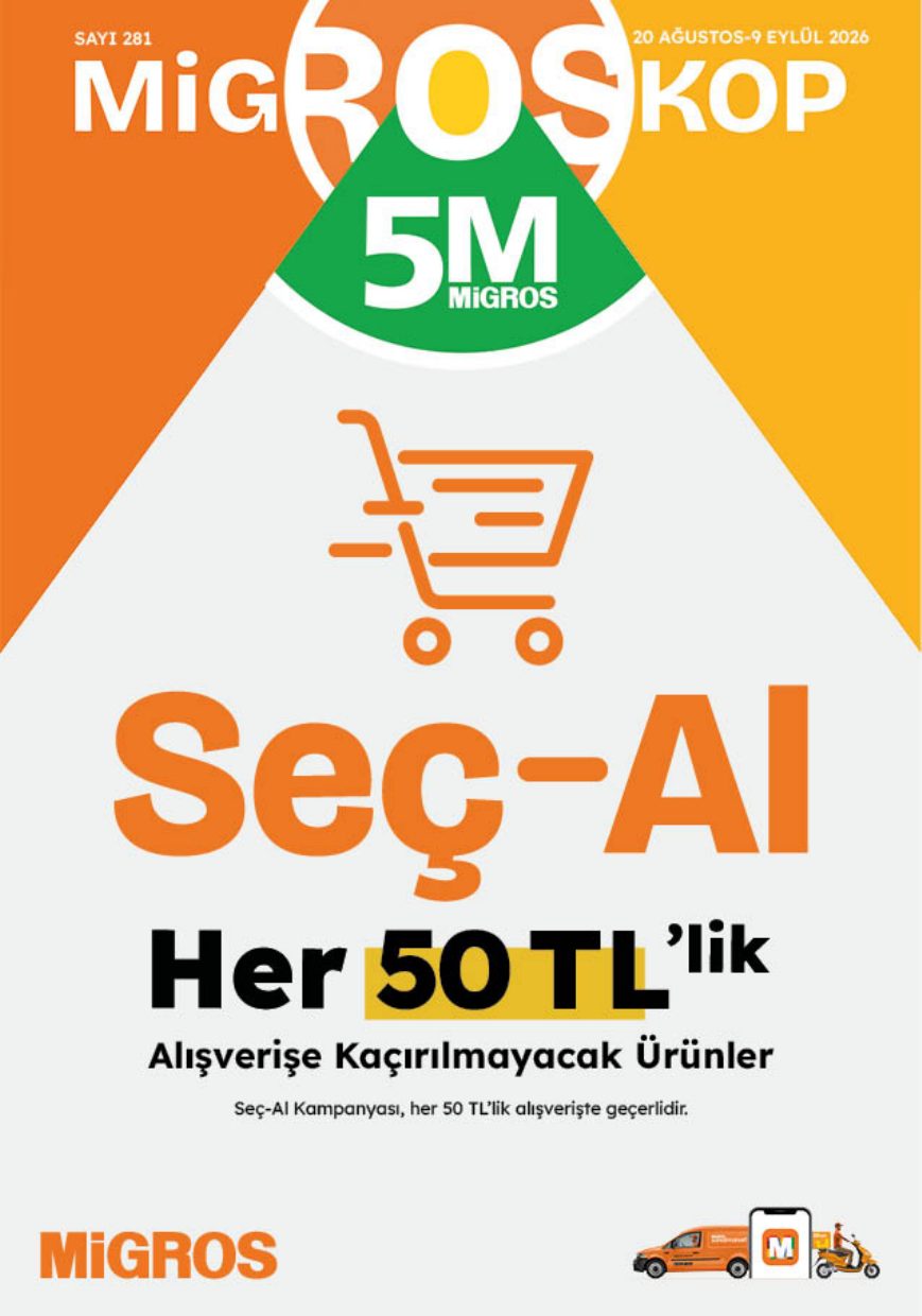 Migros Broşürü 5M Migroskop 20 Ağustos-9 Eylül