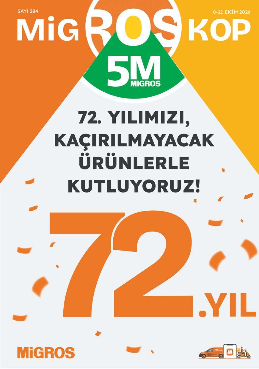 Migros Broşürü 5M Migroskop 8-21 Ekim