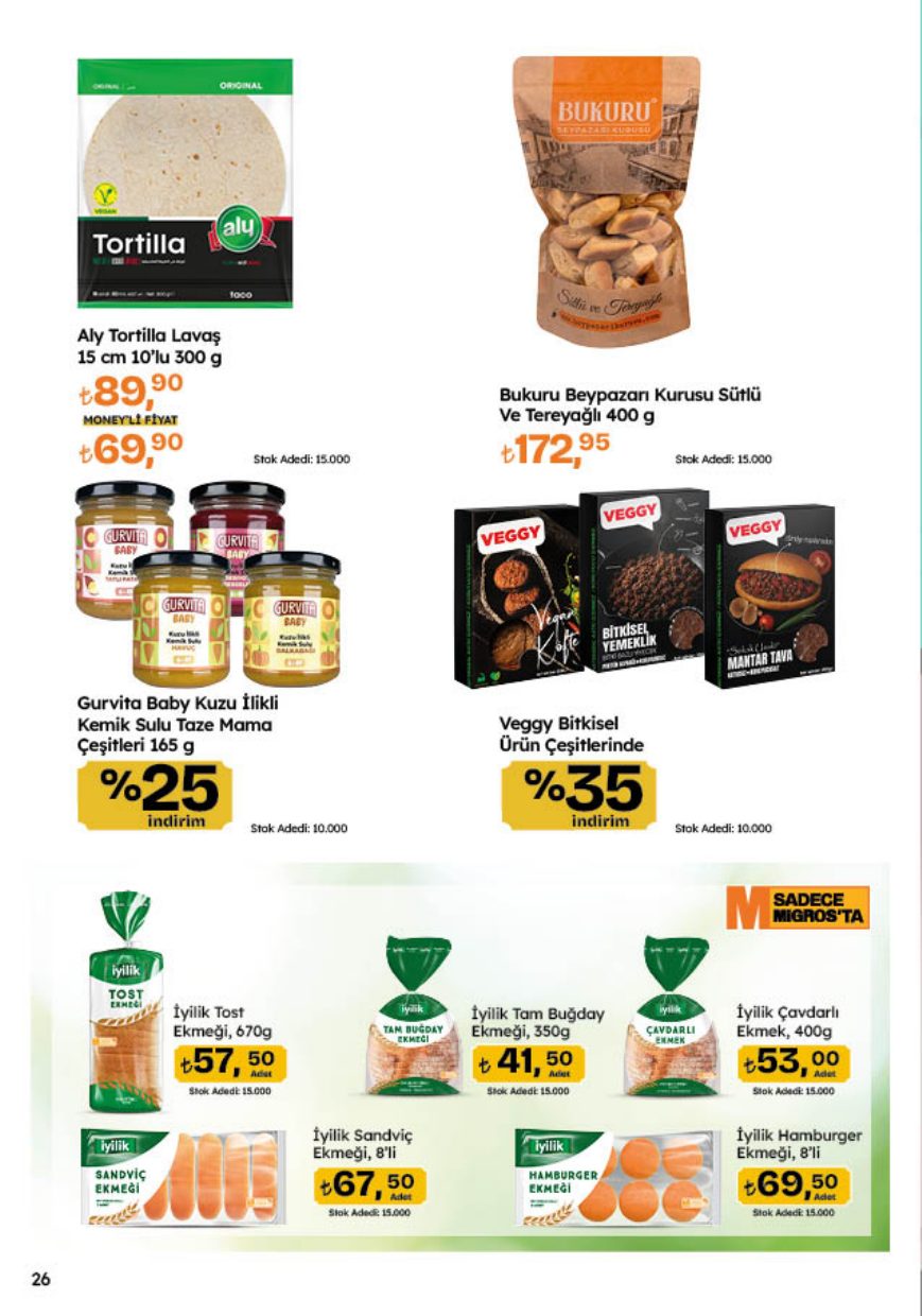 Migros Broşürü 20 Ağustos-9 Eylül — sayfa 26