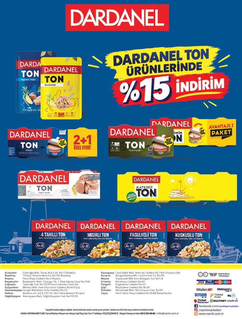 Namlı Hipermarketleri Broşürü 1-6 Ekim — sayfa 1