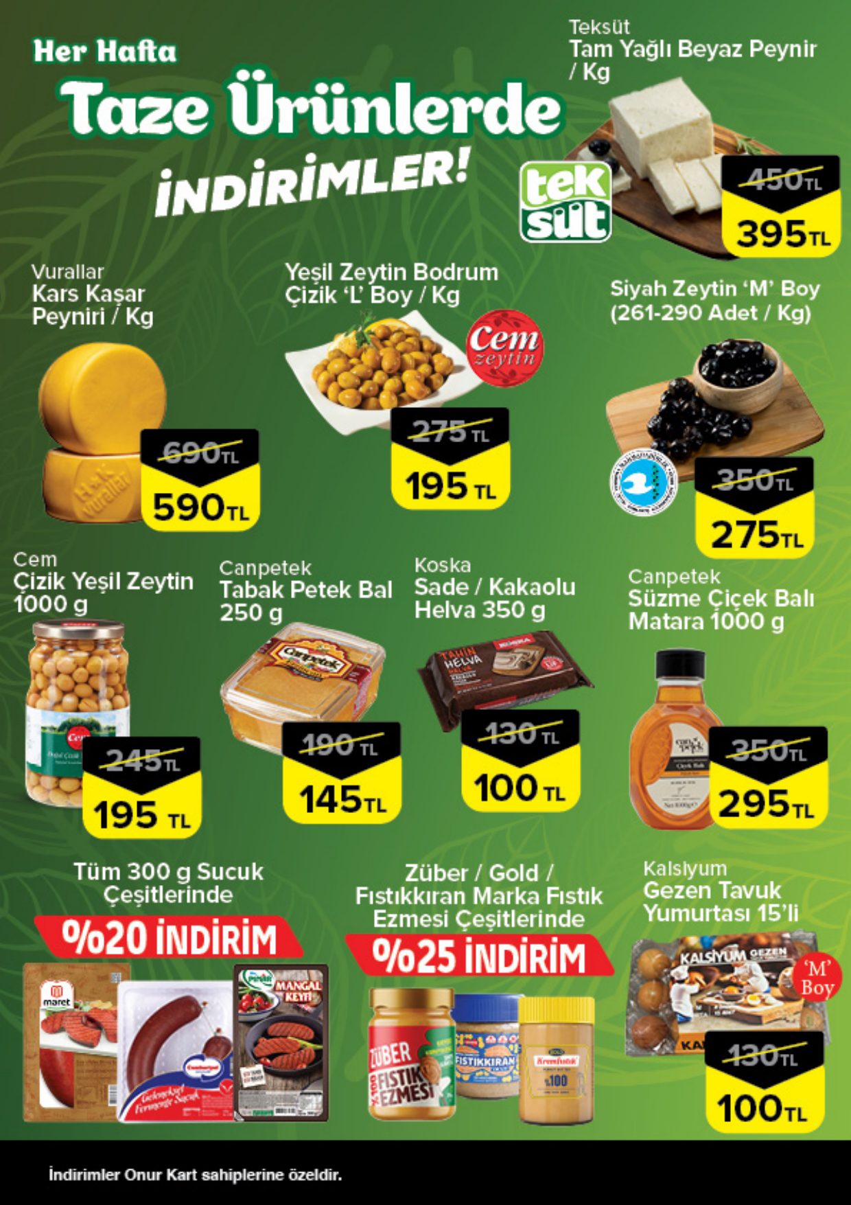 Onur Market Broşürü Bursa Taze Ürünlerde İndirimler 30 Temmuz-5 Ağustos — sayfa 2