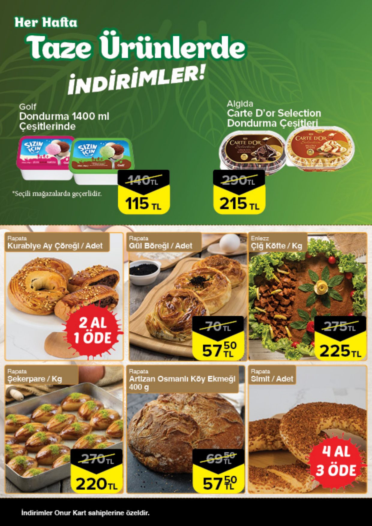 Onur Market Broşürü Bursa Taze Ürünlerde İndirimler 30 Temmuz-5 Ağustos — sayfa 4