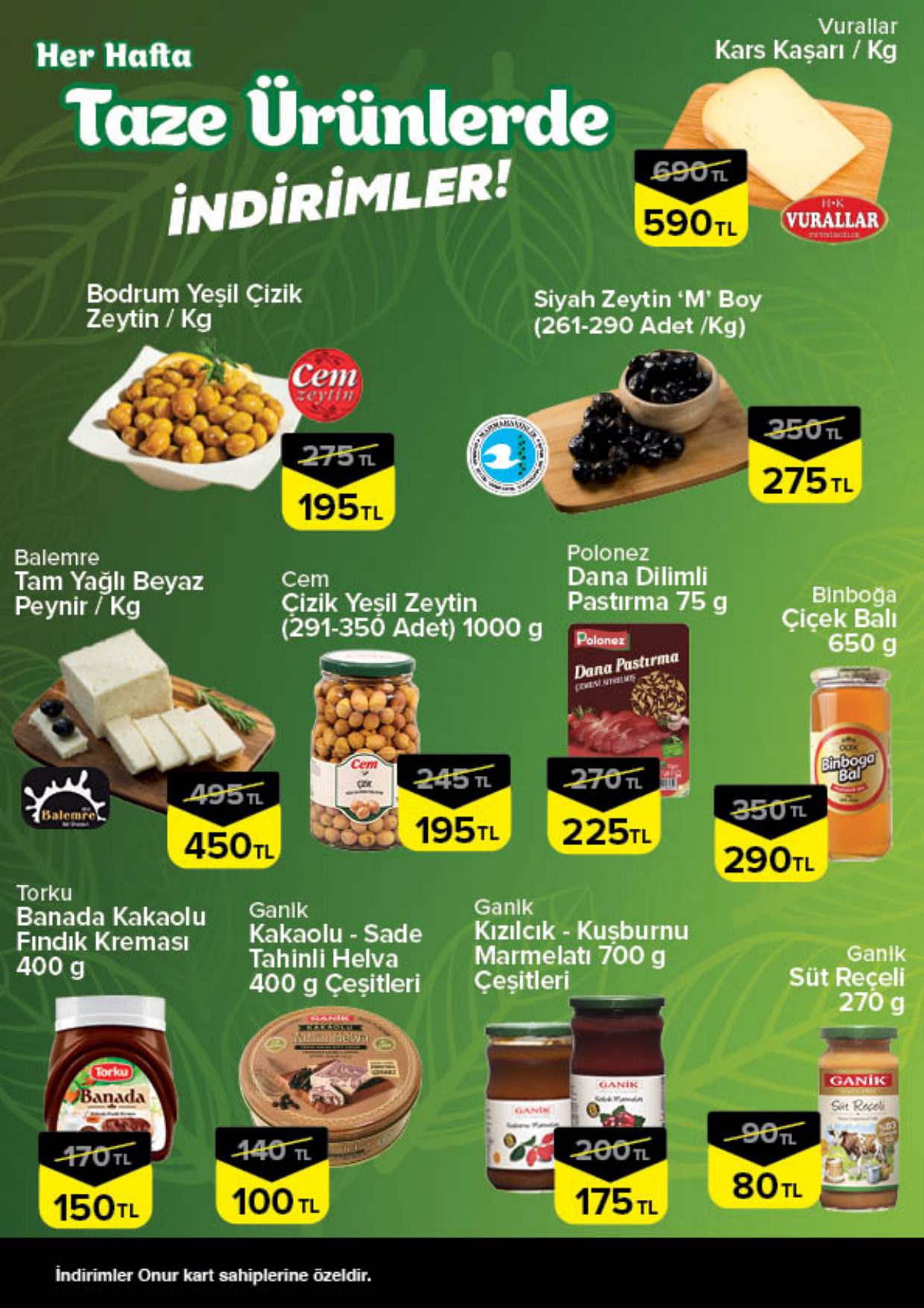 Onur Market Broşürü Bursa Taze Ürünlerde İndirimler 27 Ağustos-2 Eylül — sayfa 2