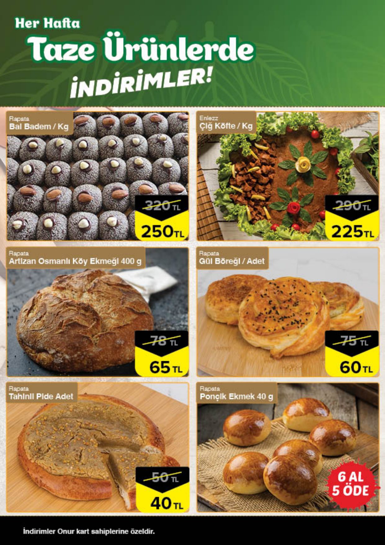 Onur Market Broşürü Bursa Taze Ürünlerde İndirimler 1-7 Ekim — sayfa 4