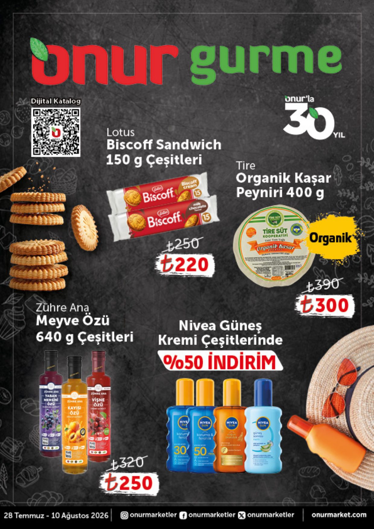 Onur Market Broşürü Onur Gurme 28 Temmuz-10 Ağustos