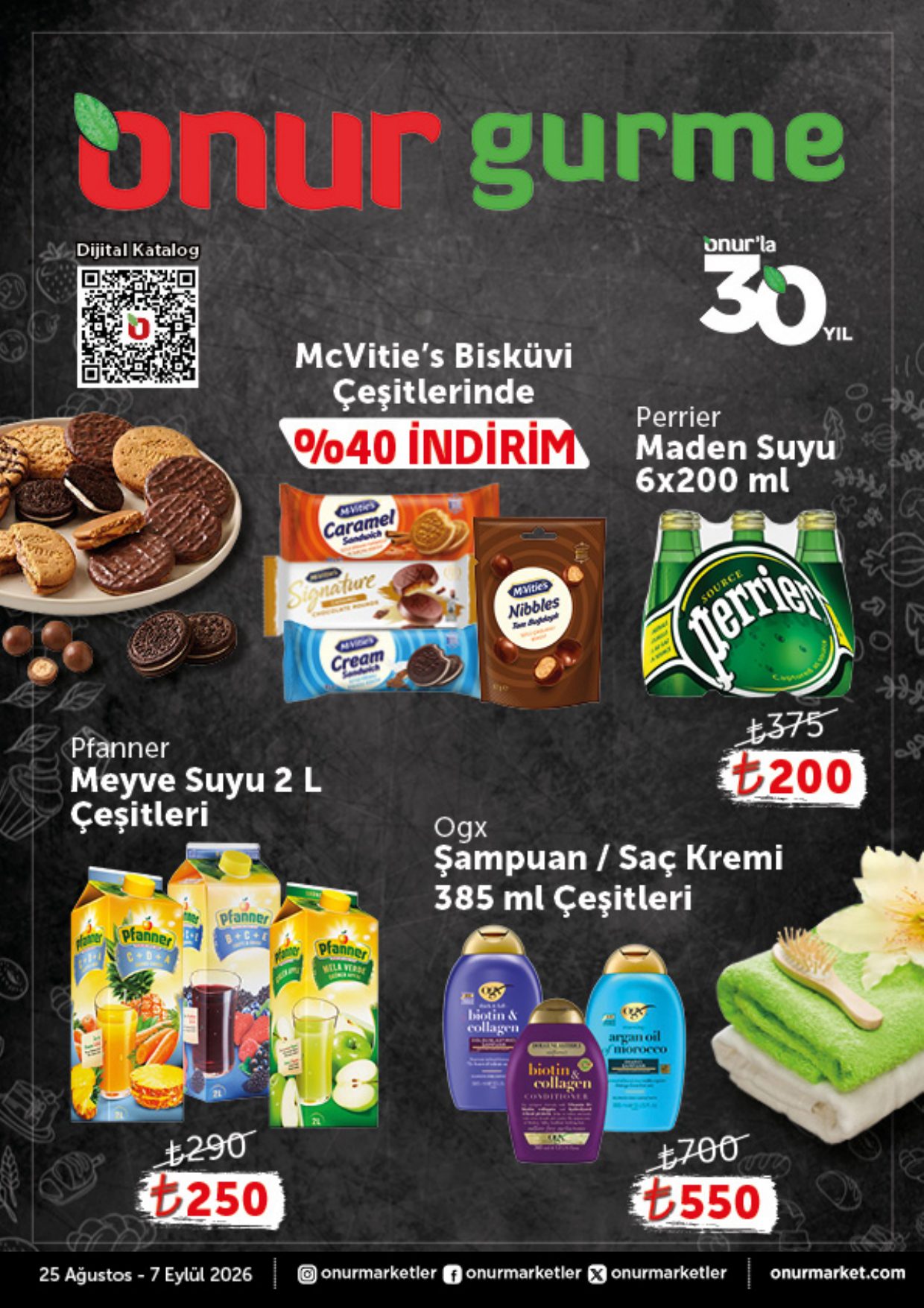 Onur Market Broşürü Onur Gurme 25 Ağustos-7 Eylül