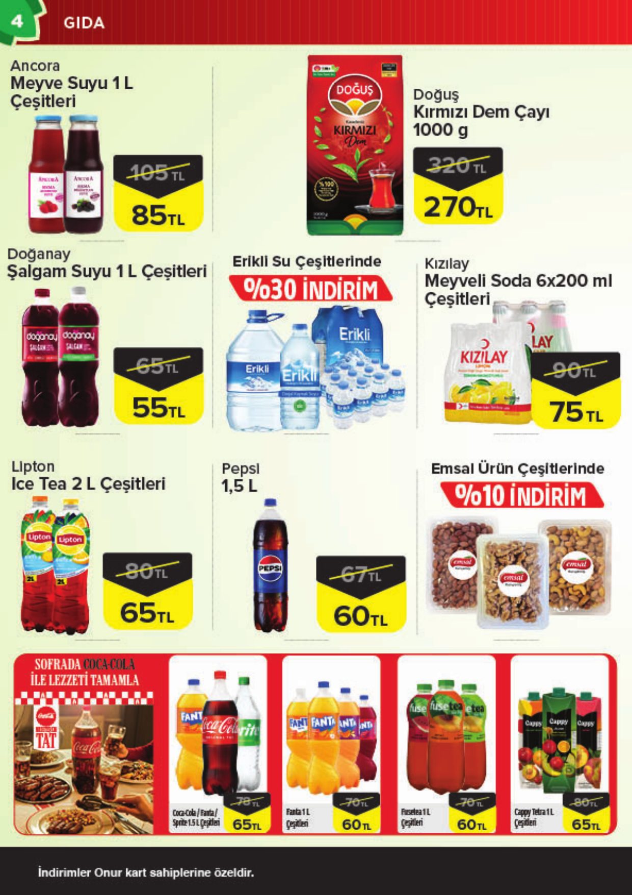 Onur Market Broşürü Trakya Eylül'de Sonbahar Fırsatları 16-28 Eylül — sayfa 4